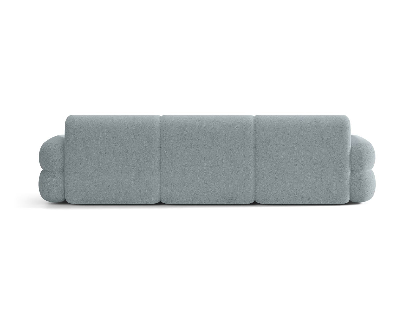 Sofa für 4 Personen NEO in himmelblauem Boucle