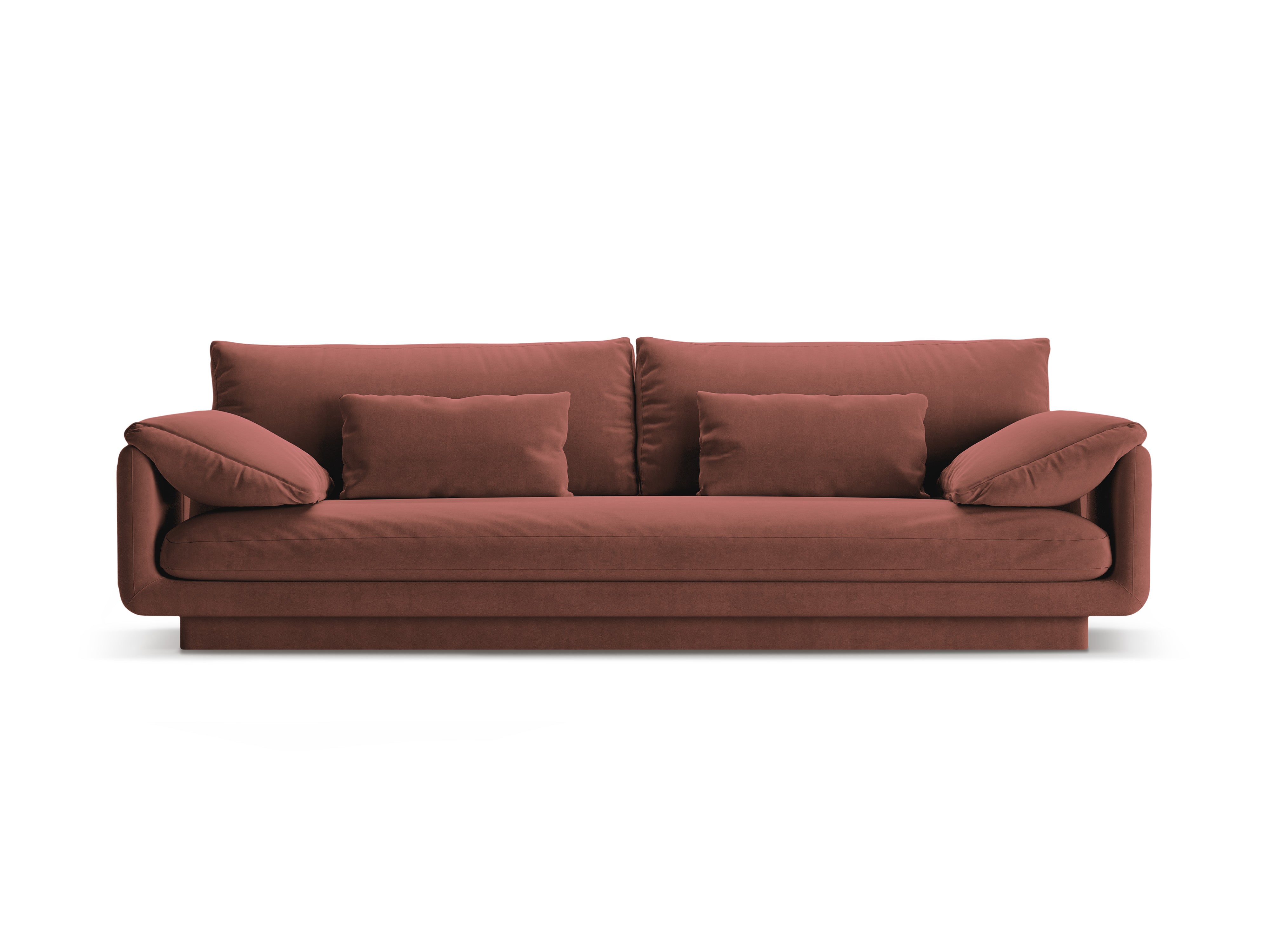 Sofa aksamitna 4-osobowa TORINO cuoio