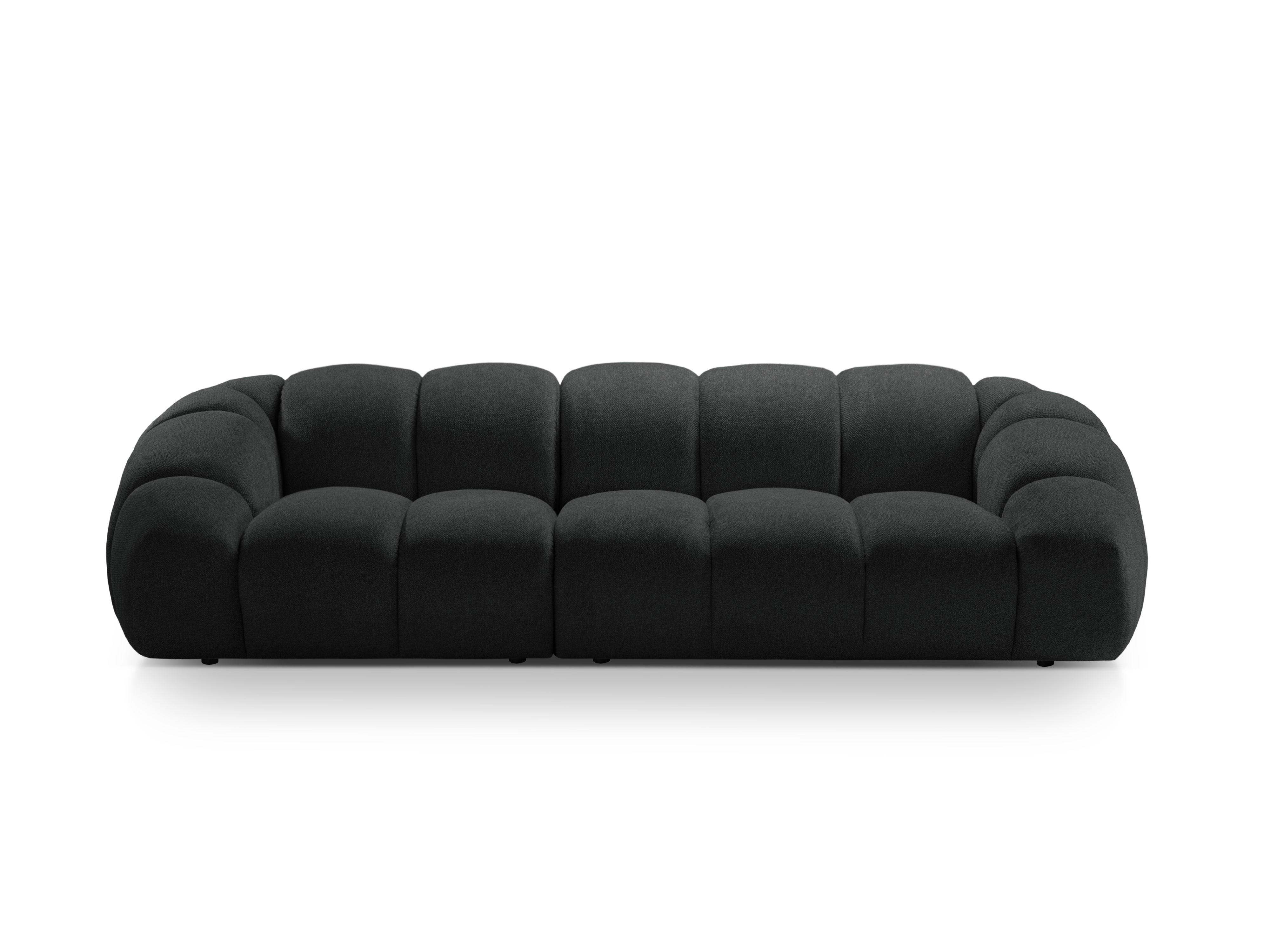 Sofa für 4 Personen DIANA anthrazitfarbener Chenille