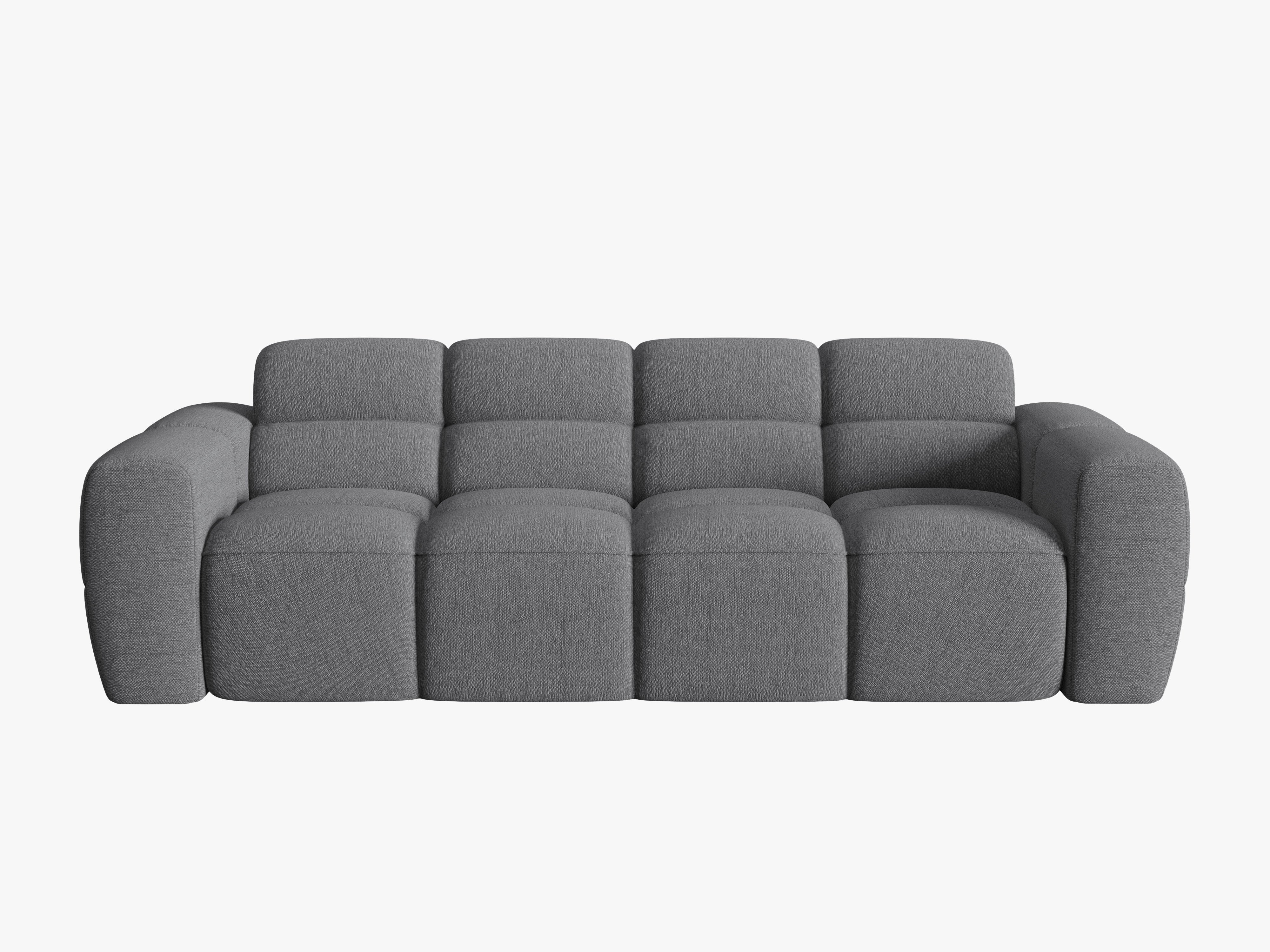 Sofa 4-sitzige LISA dunkelgrau Chenille [Monika] [Julia spr]