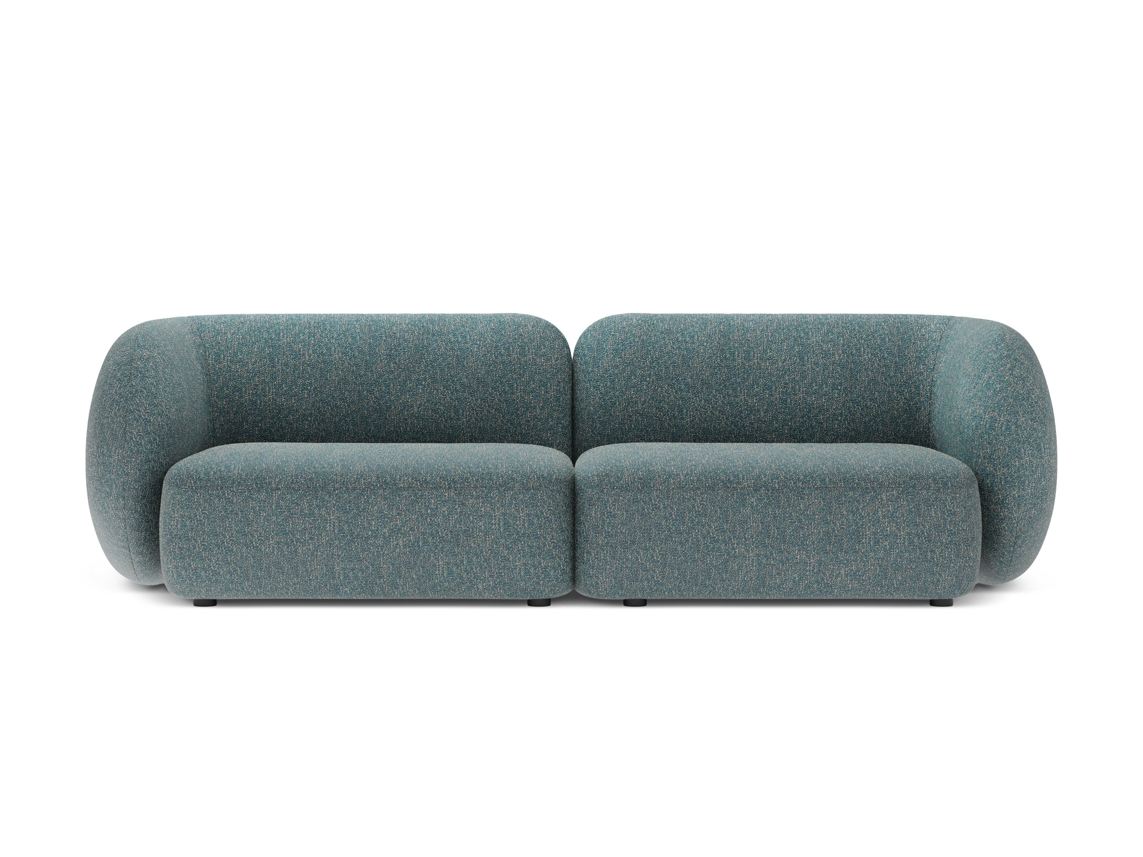 Sofa für 4 Personen KATE blauer Melange
