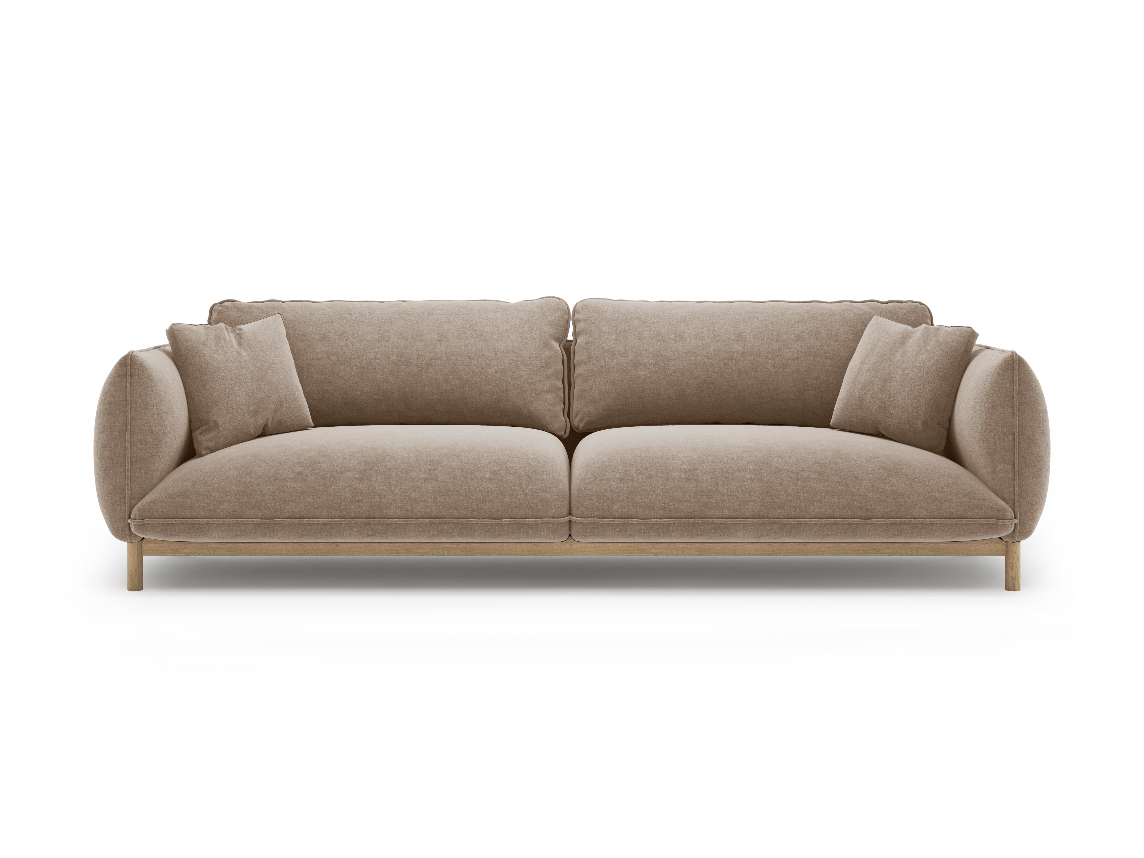 4-seater ADA sofa in sandy chenille