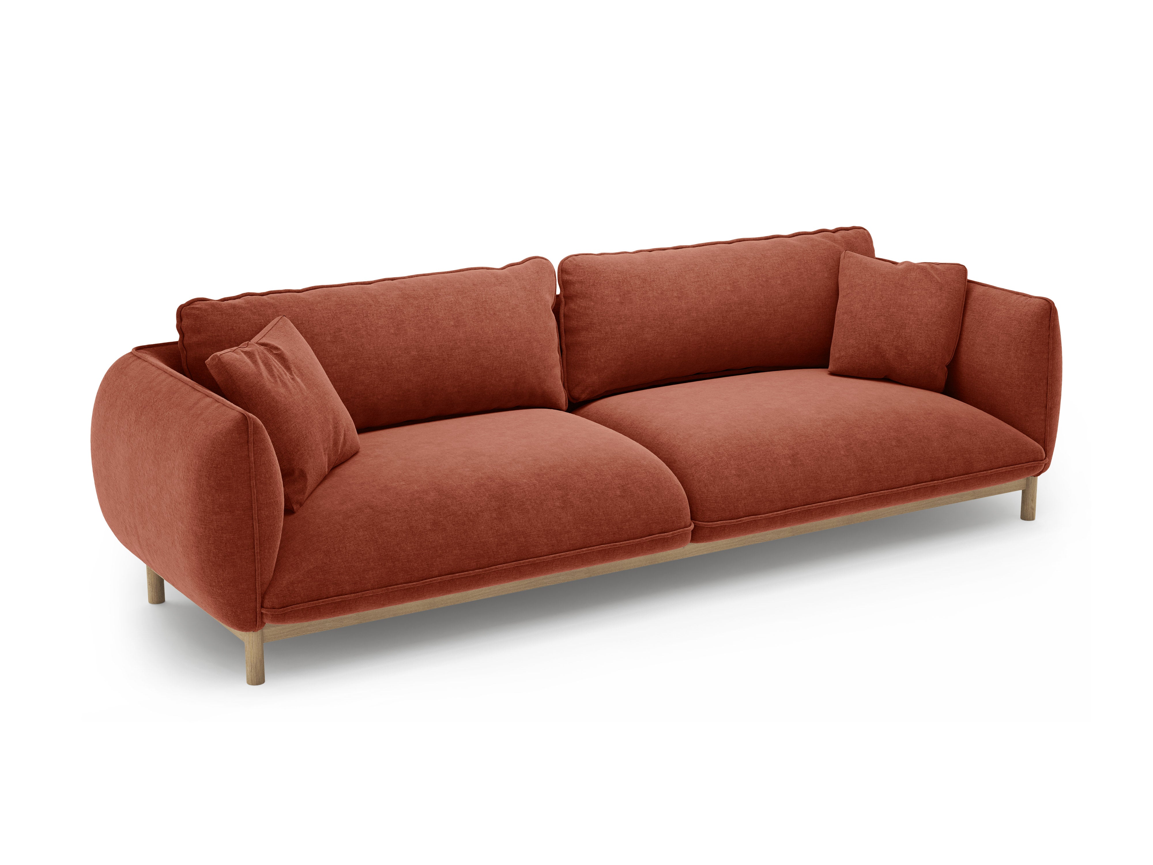 4-seater ADA sofa in chestnut chenille