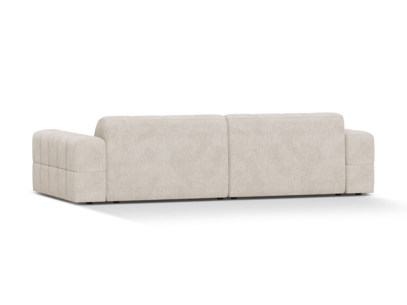 Sofa 4-osobowa JENNIFER jasnobeżowy szenil – ujęcie tylne