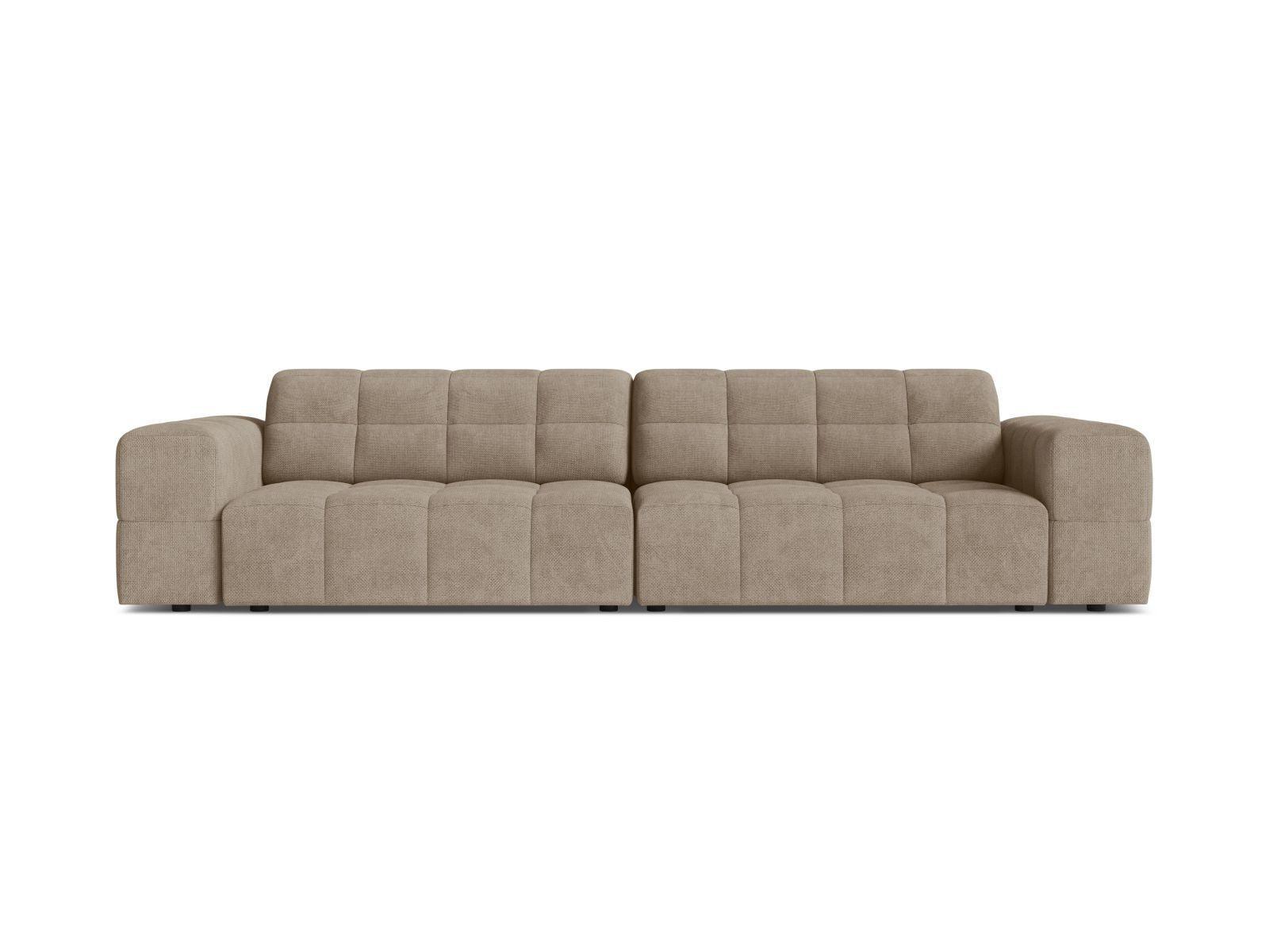 Sofa 4-osobowa JENNIFER ciemnobeżowy szenil – Micadoni