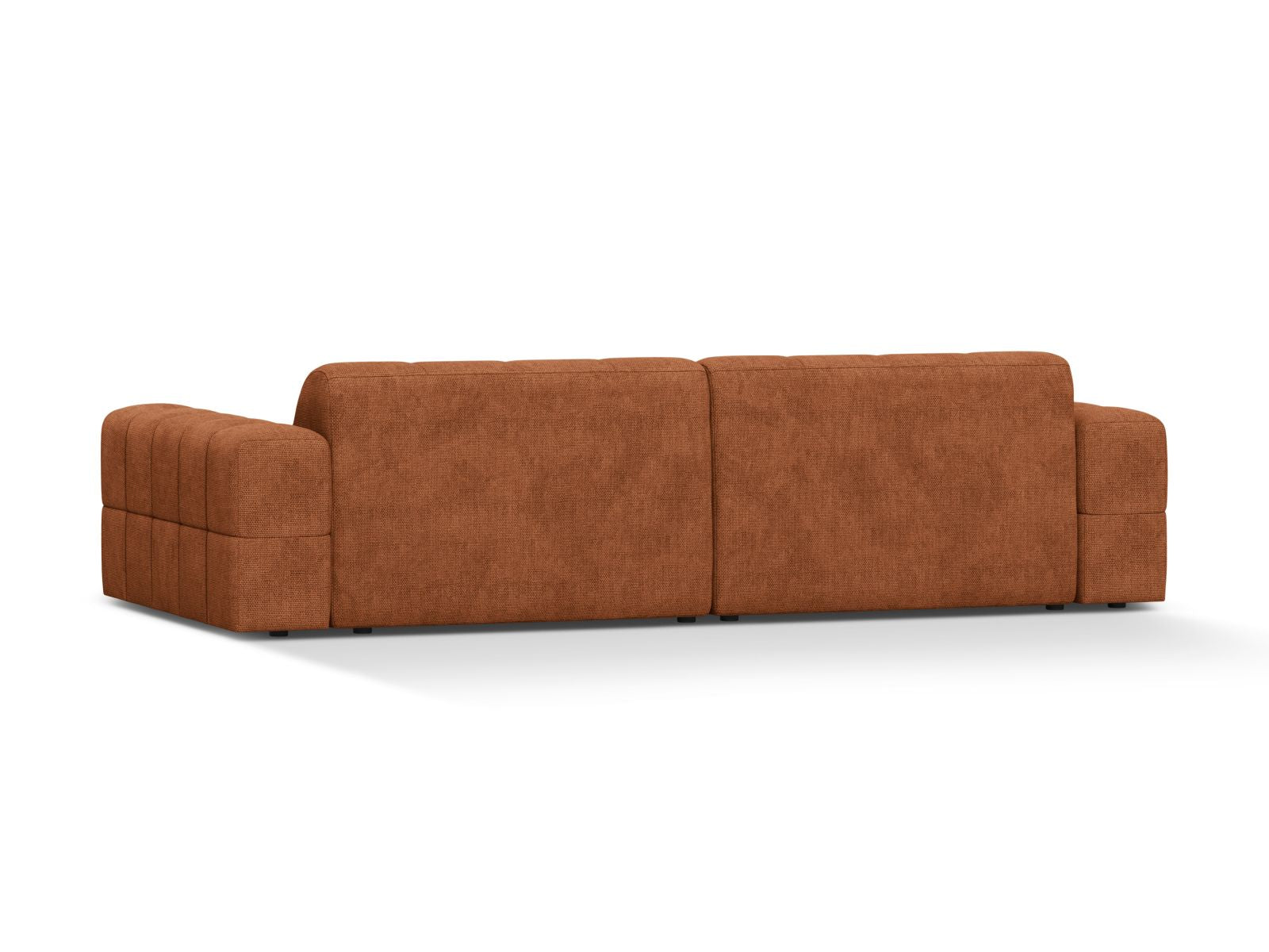 Sofa 4-osobowa JENNIFER ceglany szenil – ujęcie tylne