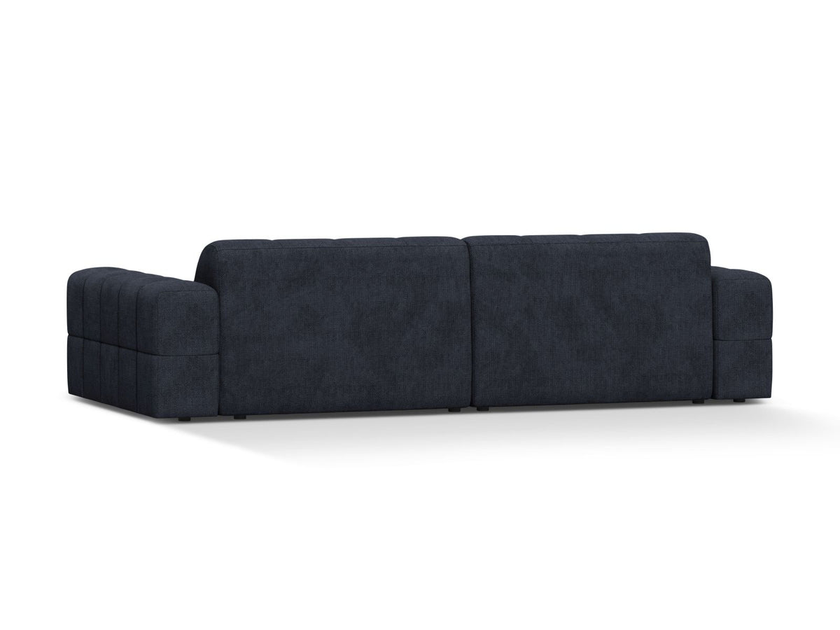 Sofa 4-osobowa JENNIFER granatowy szenil – ujęcie tylne