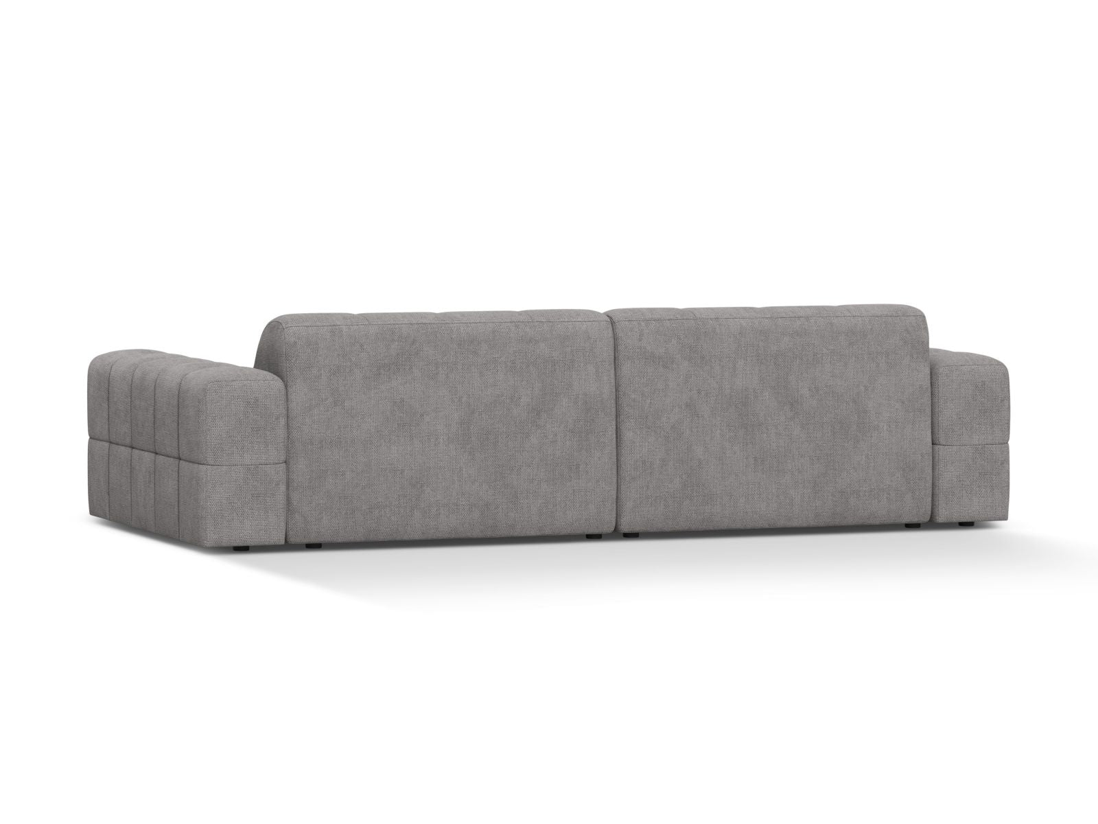 Sofa 4-osobowa JENNIFER jasnoszary szenil – ujęcie tylne
