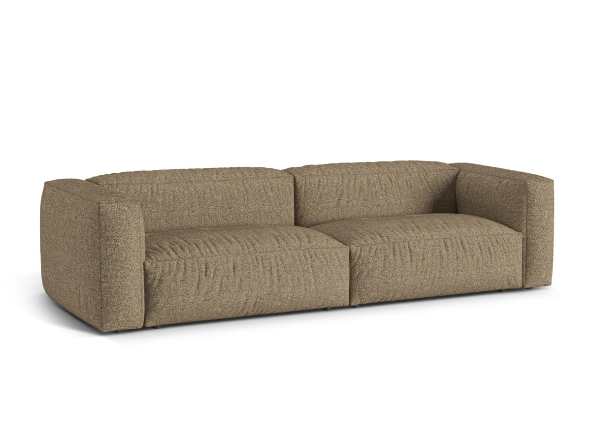Sofa 4-osobowa MARTINA cappuccino boucle – ujęcie boczne