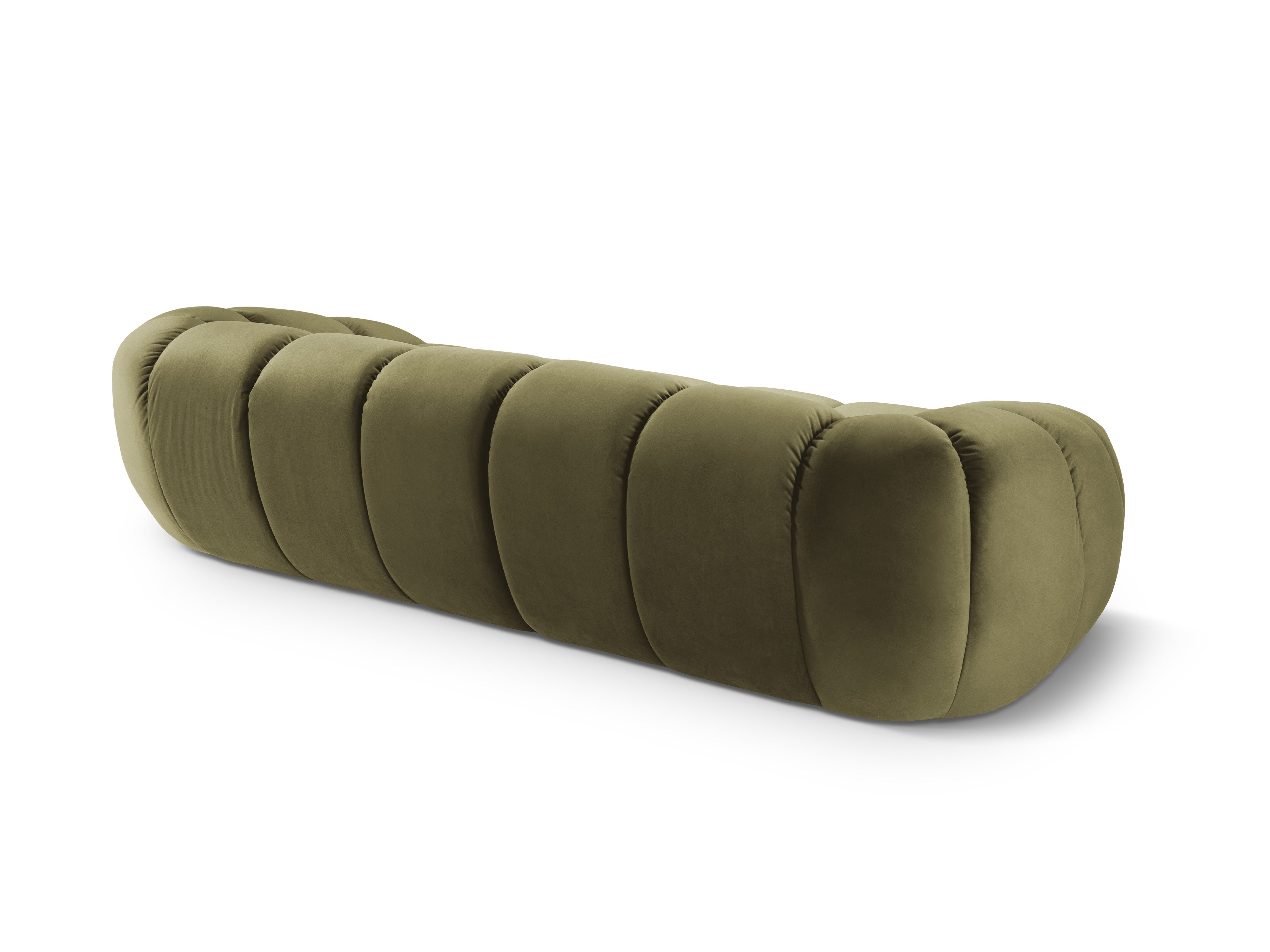 Velvet sofa for 4 people DIANA green