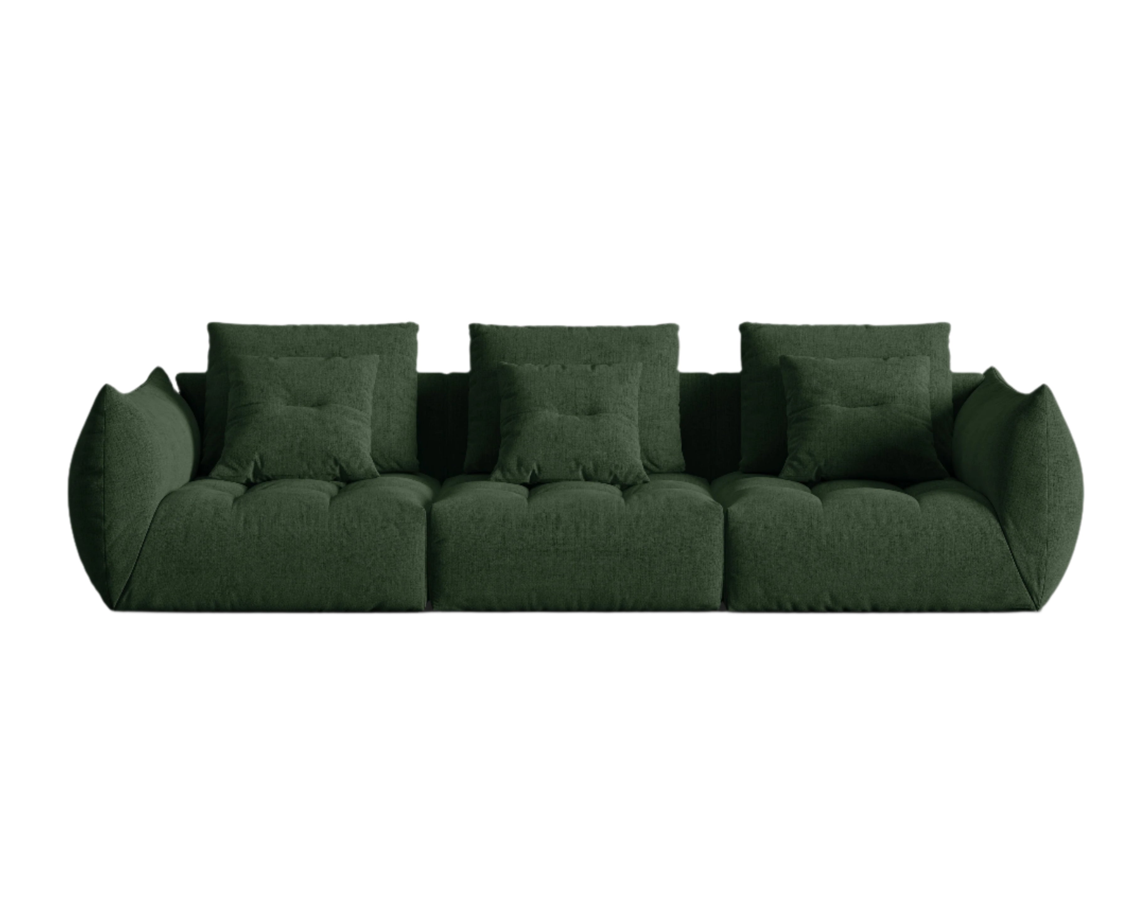Modular Sofa, "Bloom", 4 Seats, Moss Green, 332x106x95
Made in Europe