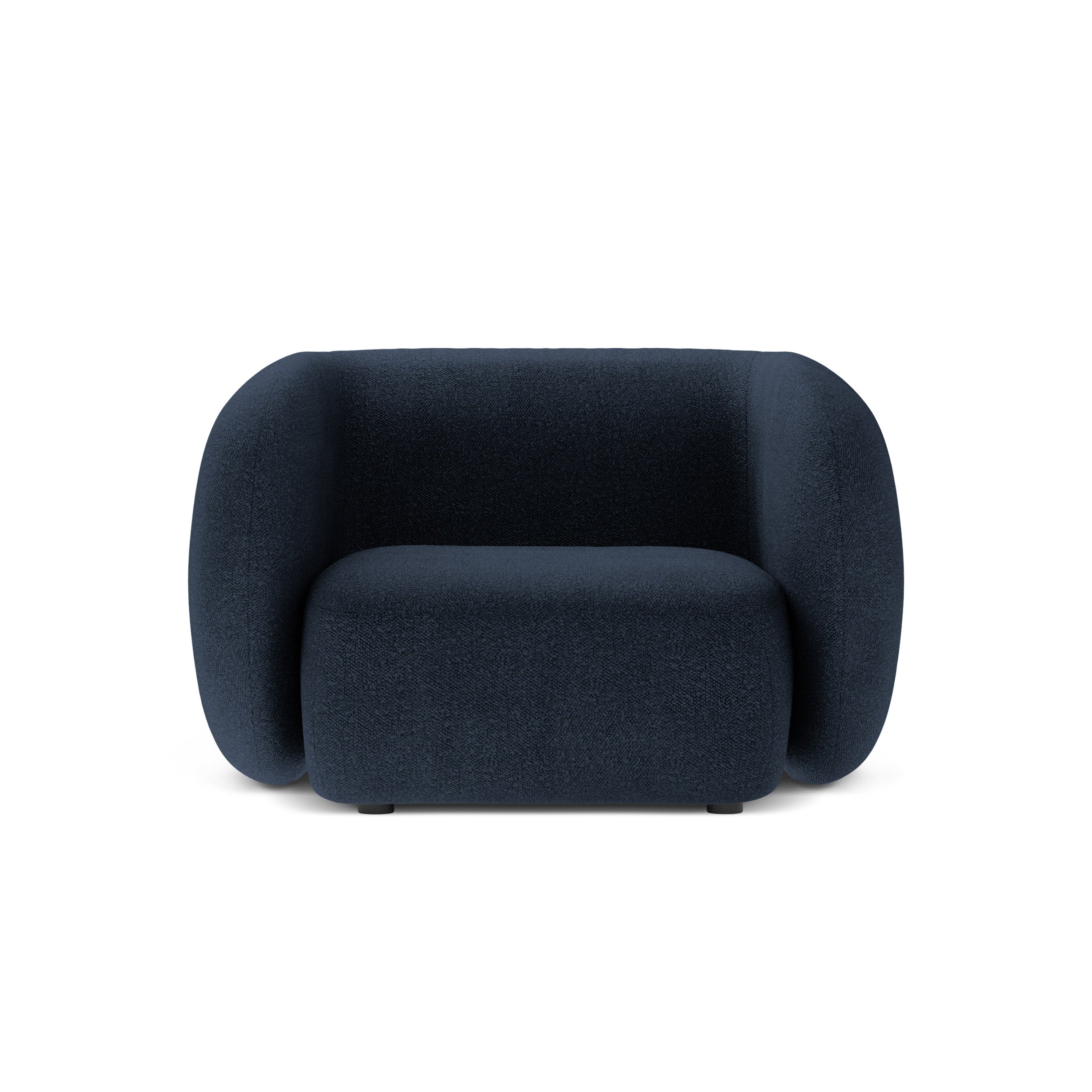 Sessel KATE granatblau Boucle