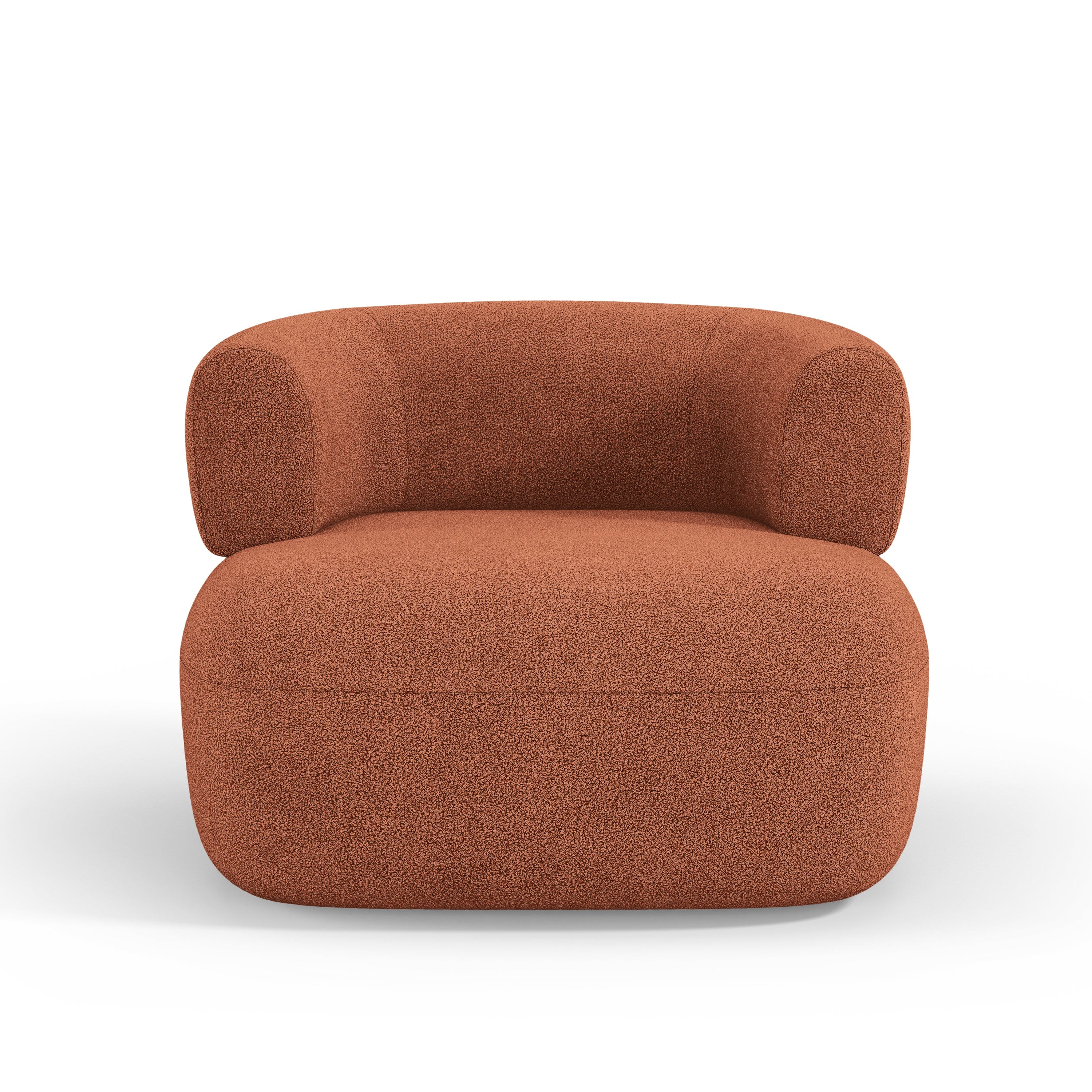 Sessel JENNY ziegelrot Boucle