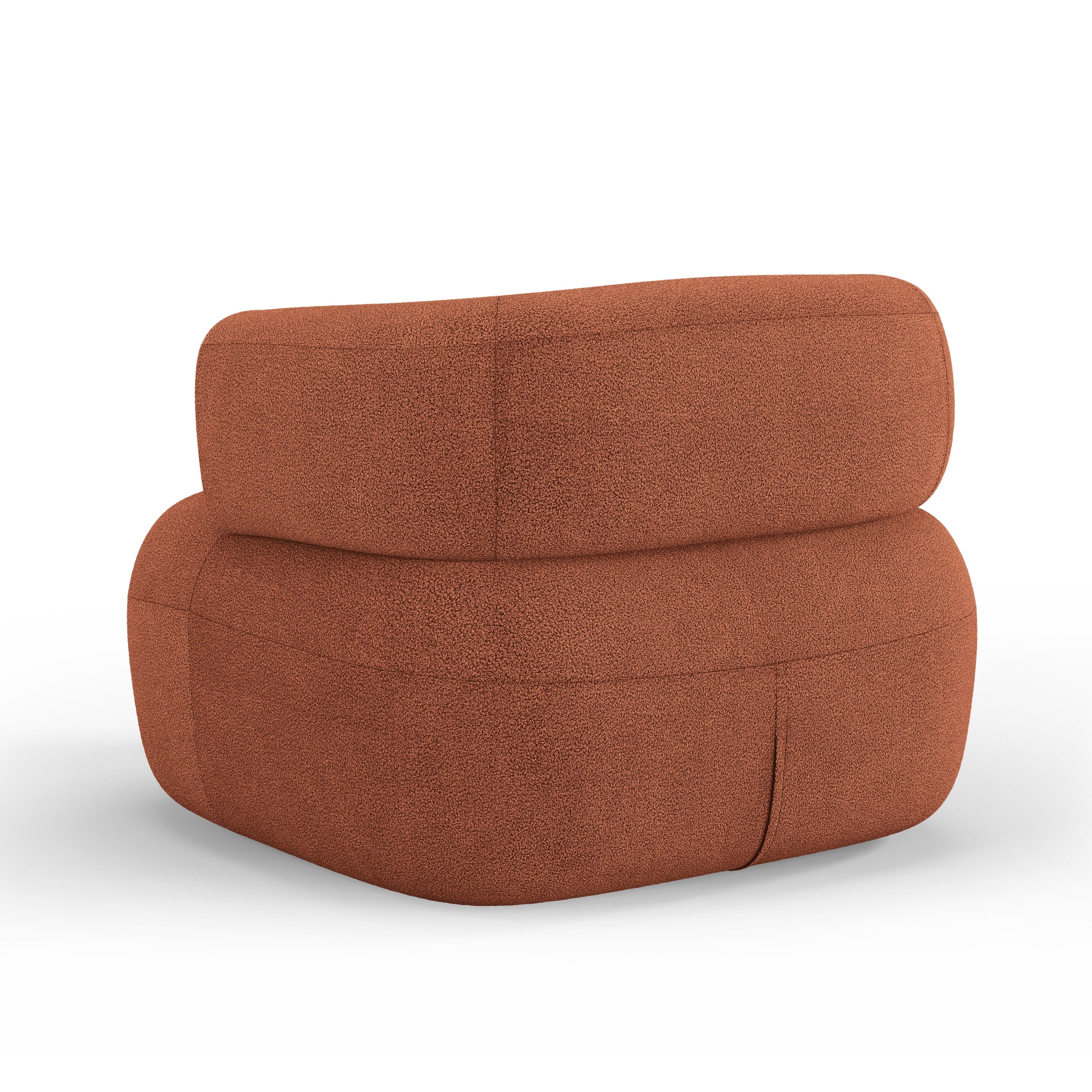 Sessel JENNY ziegelrot Boucle