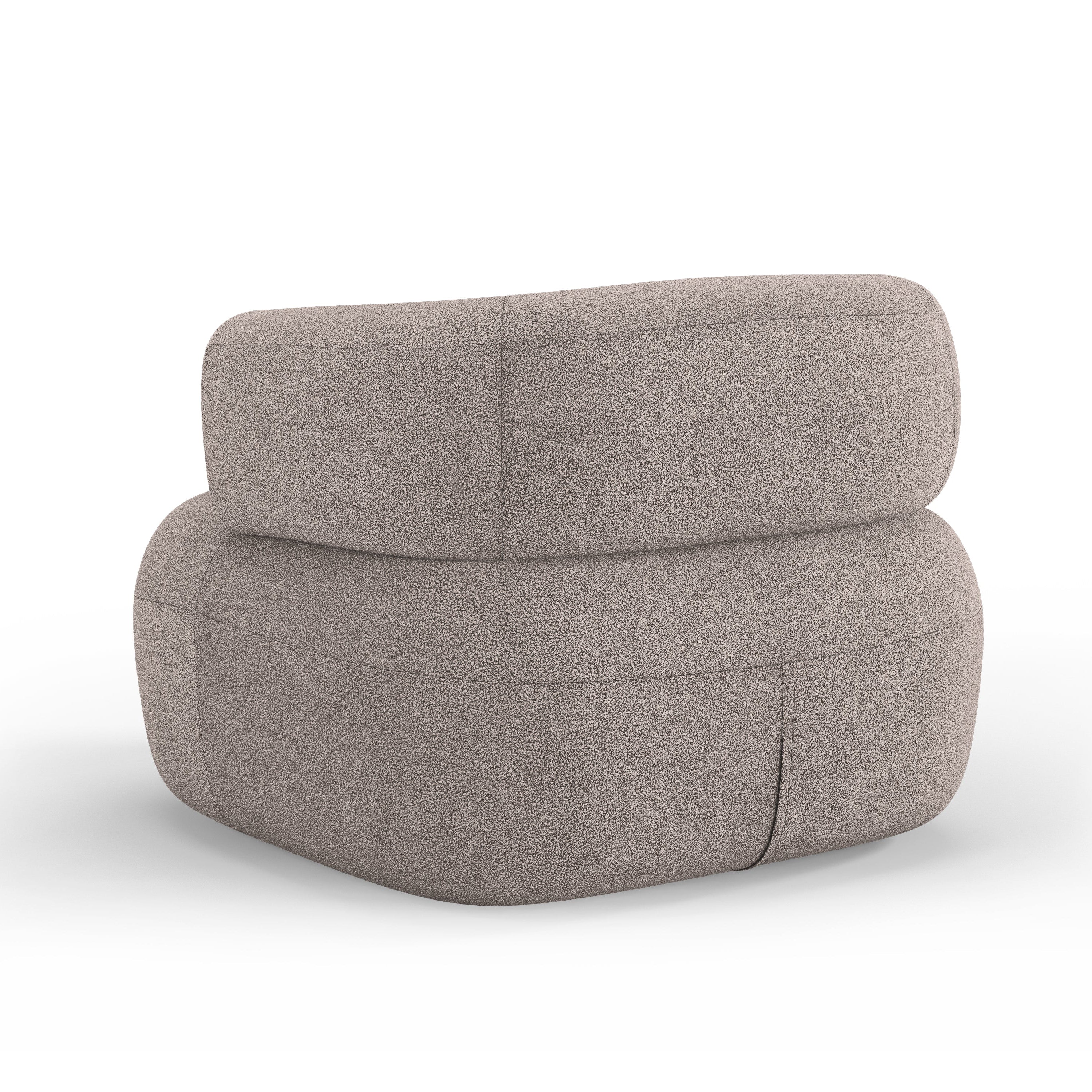 Sessel JENNY hellbraun Boucle