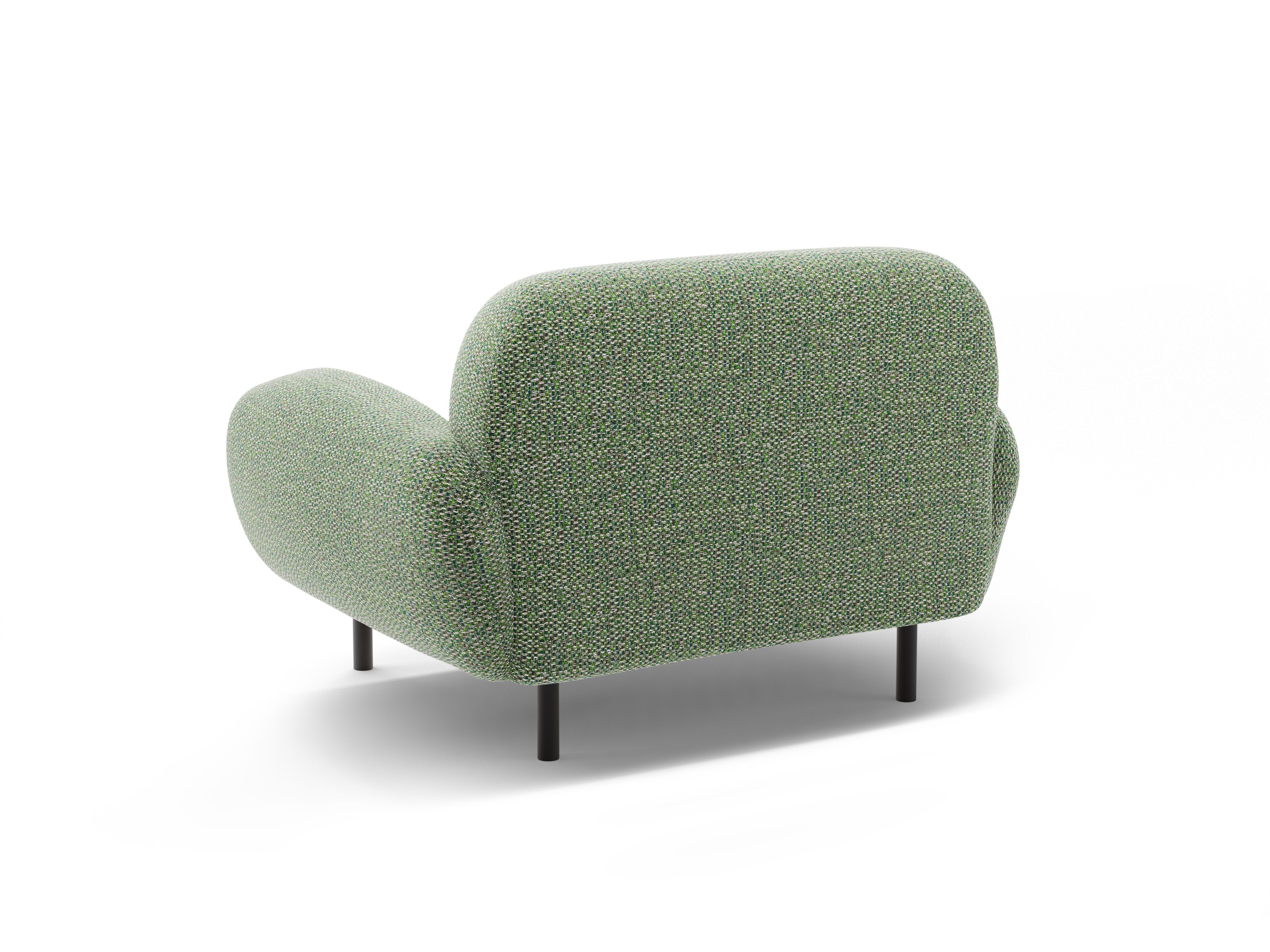 POPPY green chenille armchair