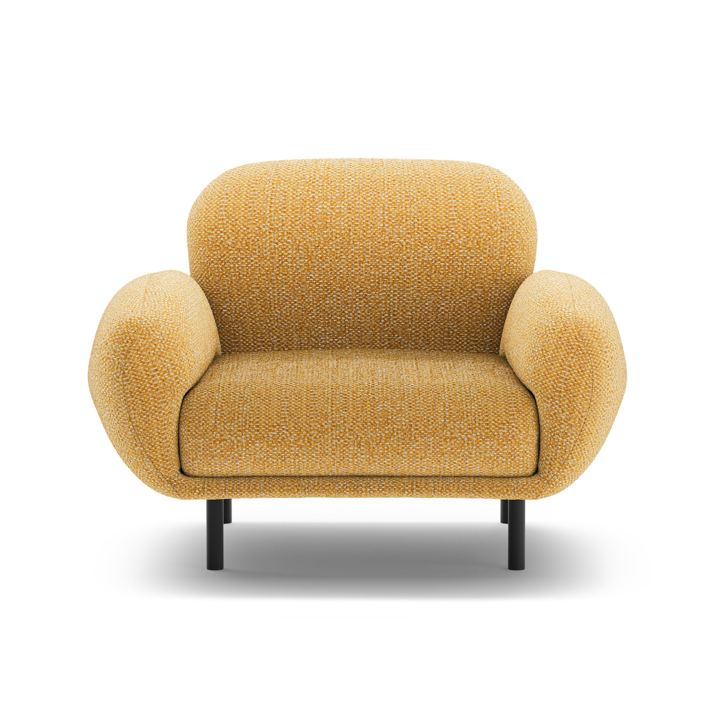POPPY armchair mustard chenille