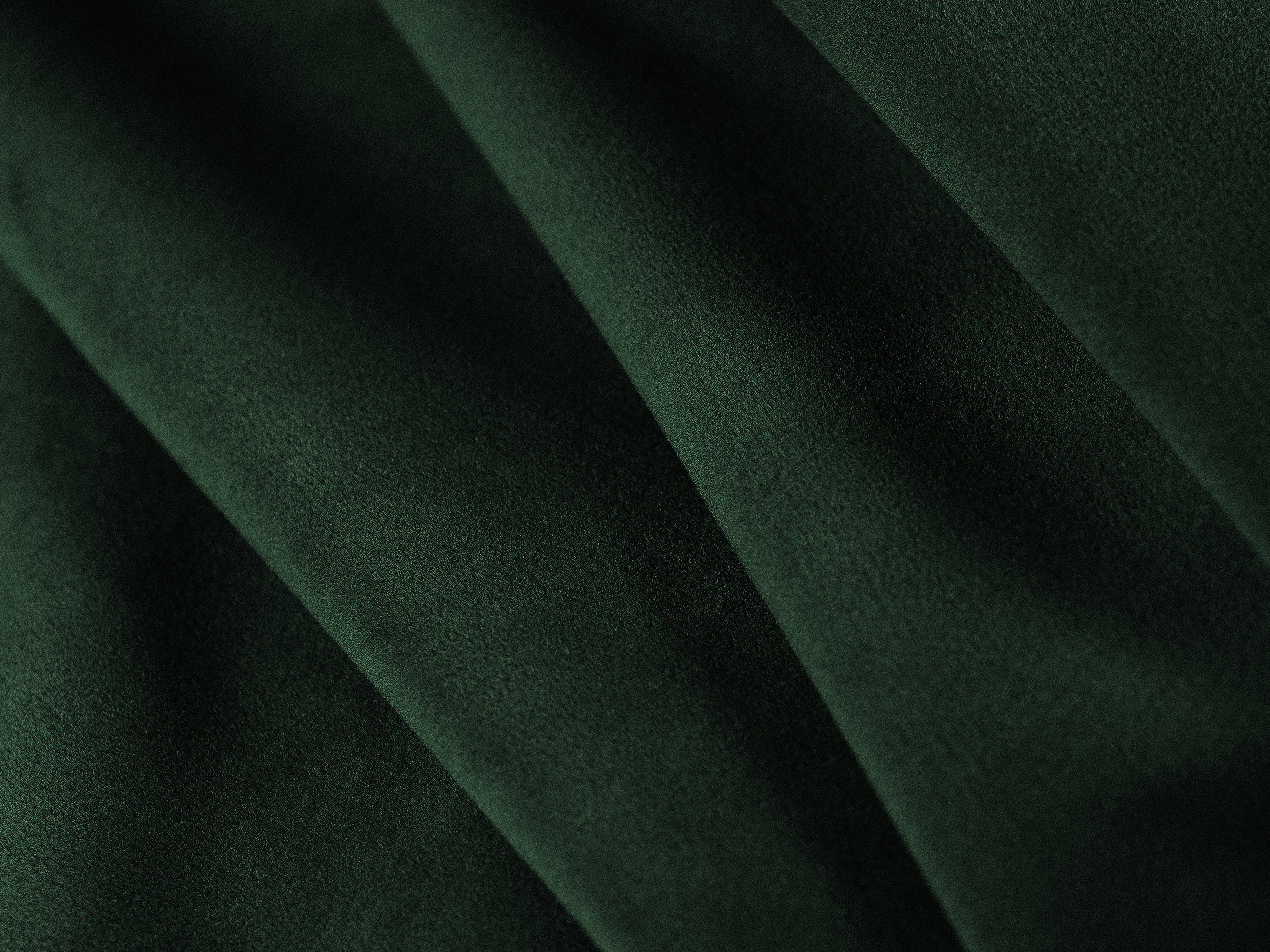 Velvet armchair BEMY bottle green