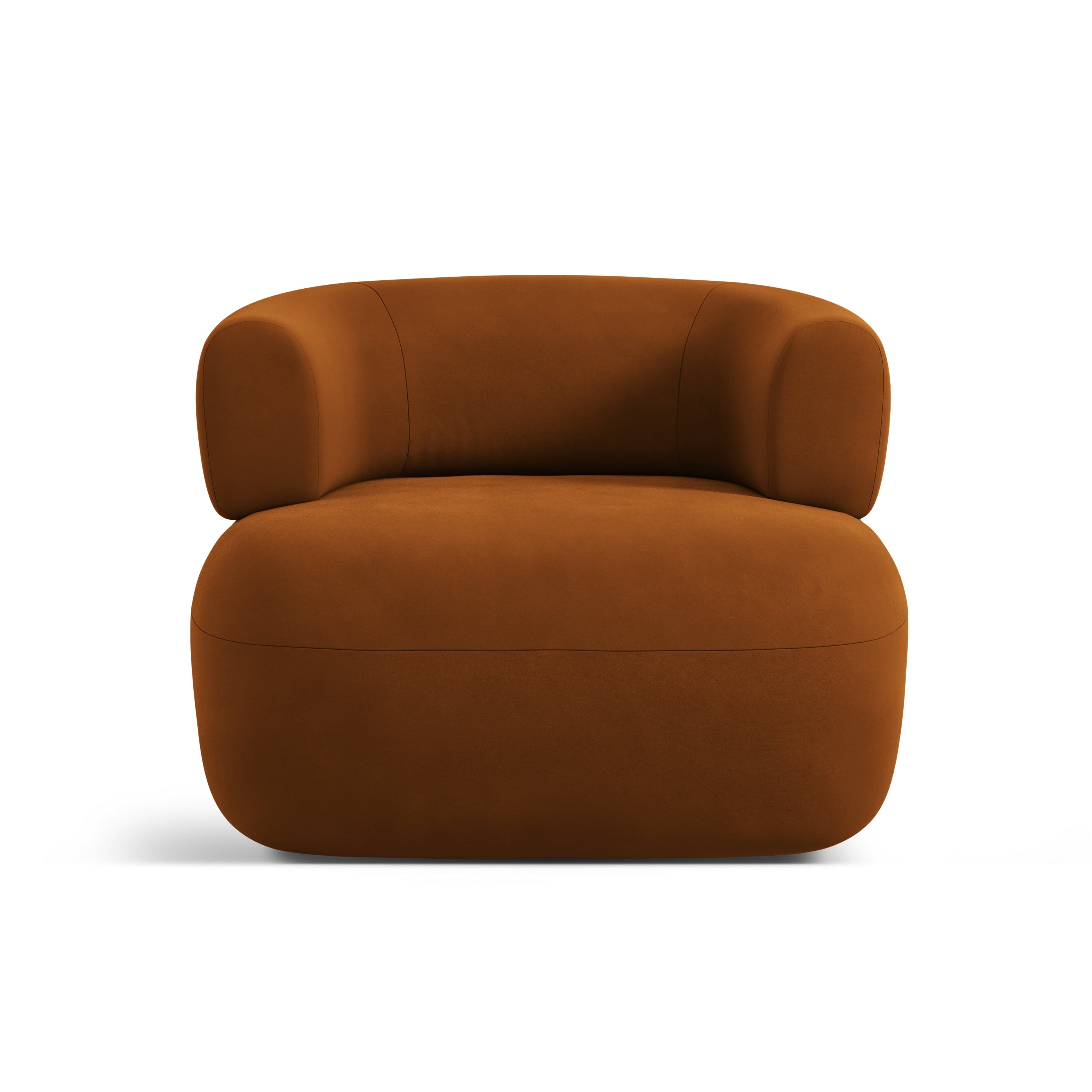 JENNY Terracotta Velvet Armchair
