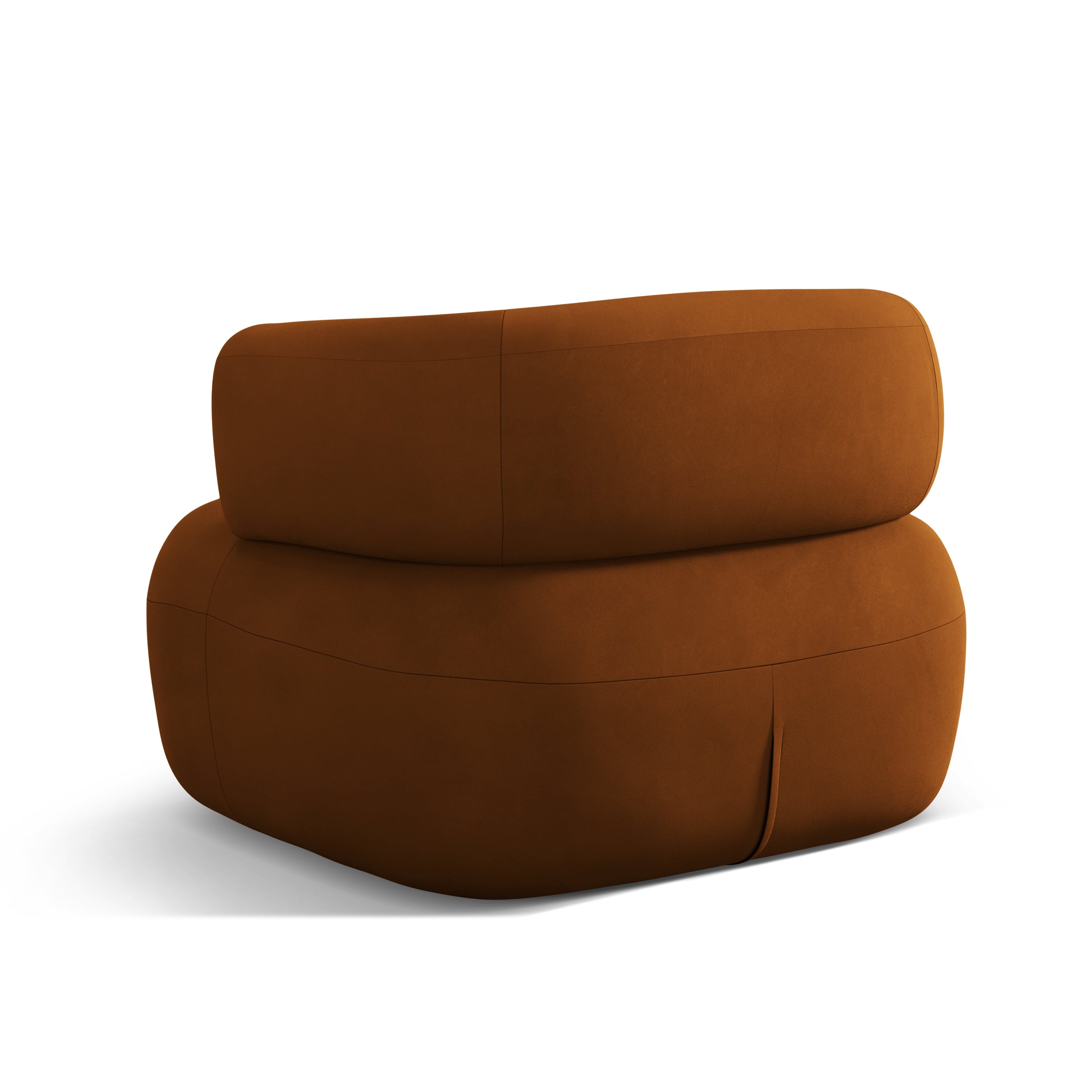 JENNY Terracotta Velvet Armchair