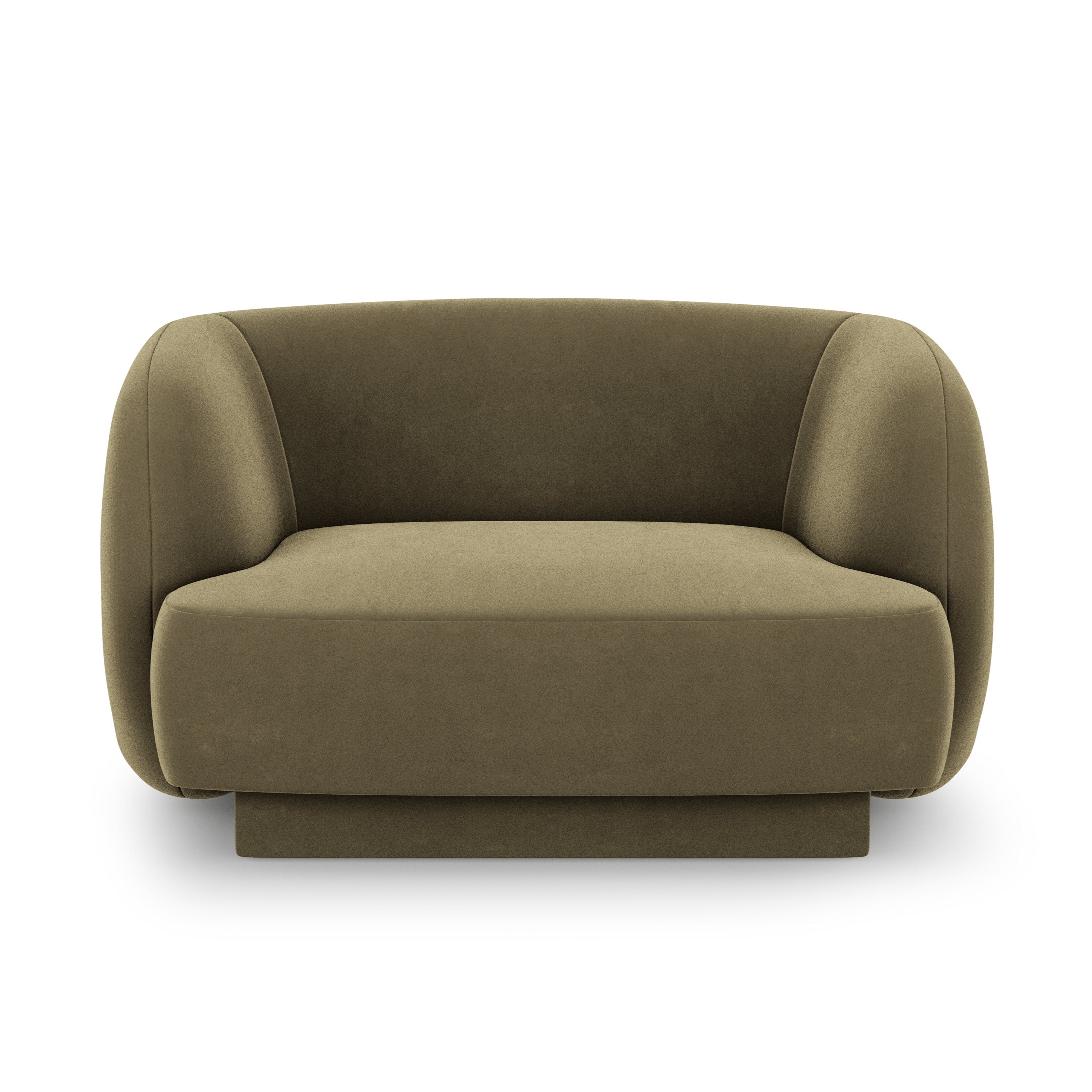 Fotel aksamitny MILEY zielony Micadoni    Eye on Design