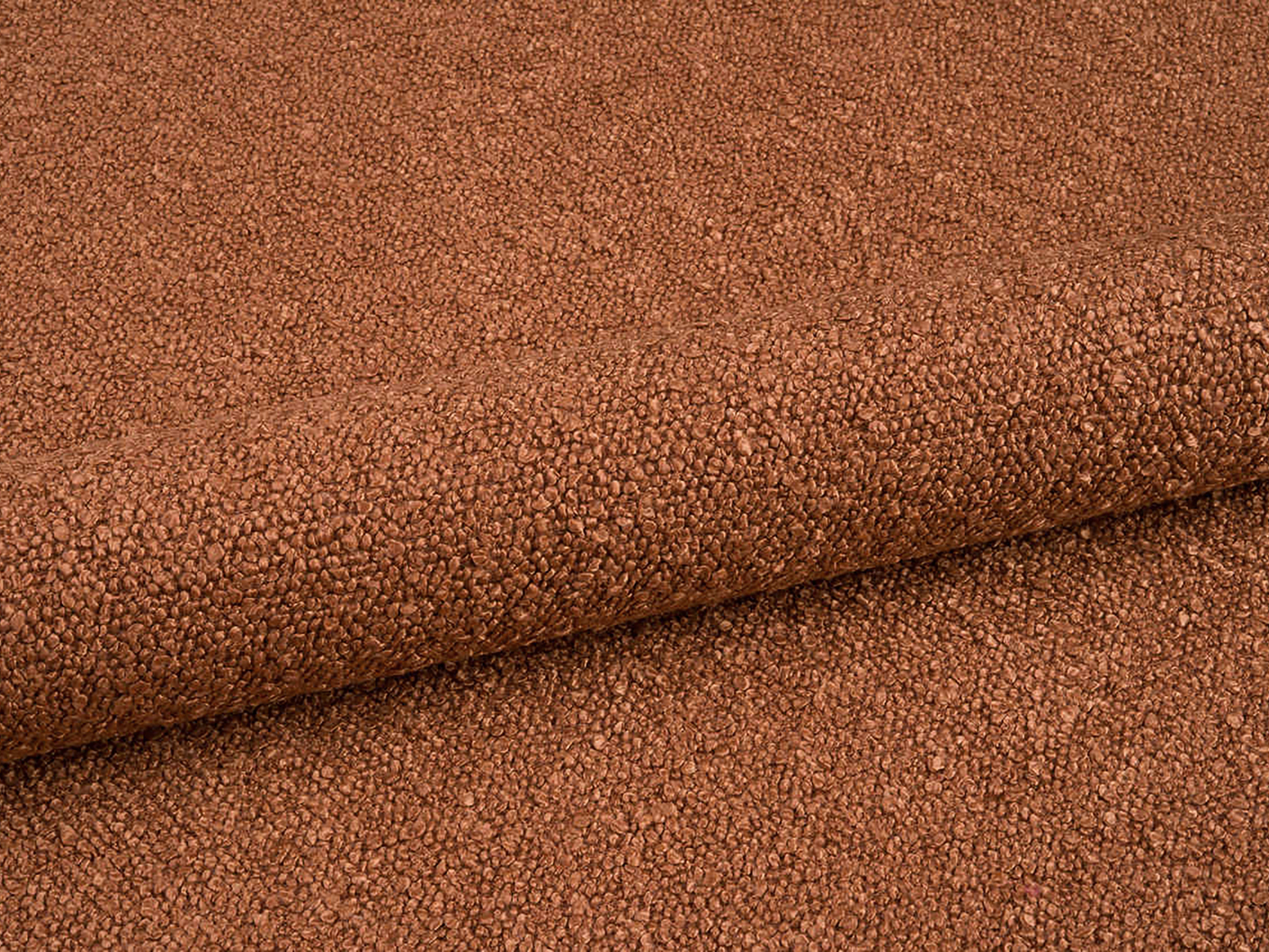 Bett LINEA Terrakotta Boucle