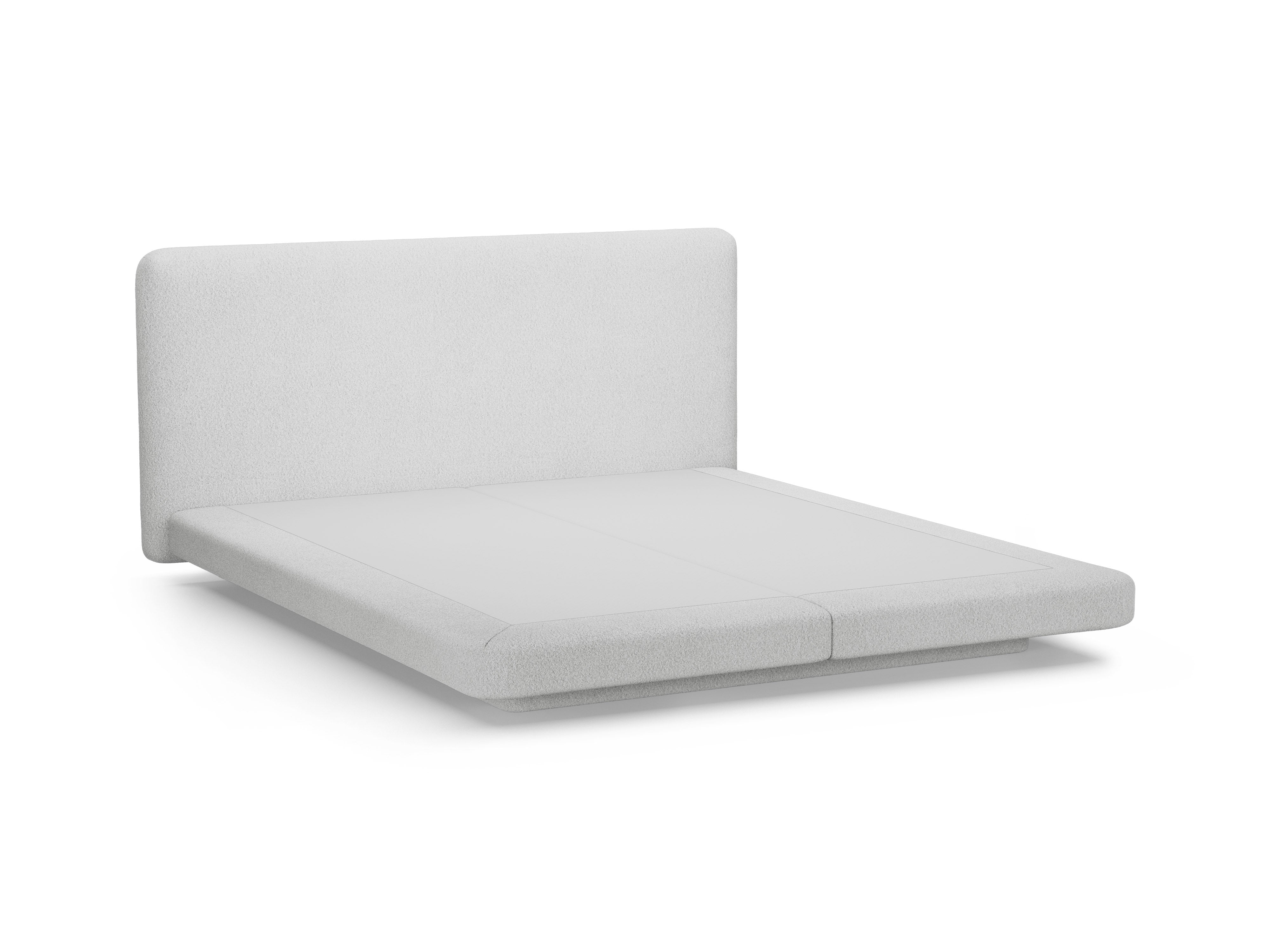Bett LINEA hellgrau Boucle