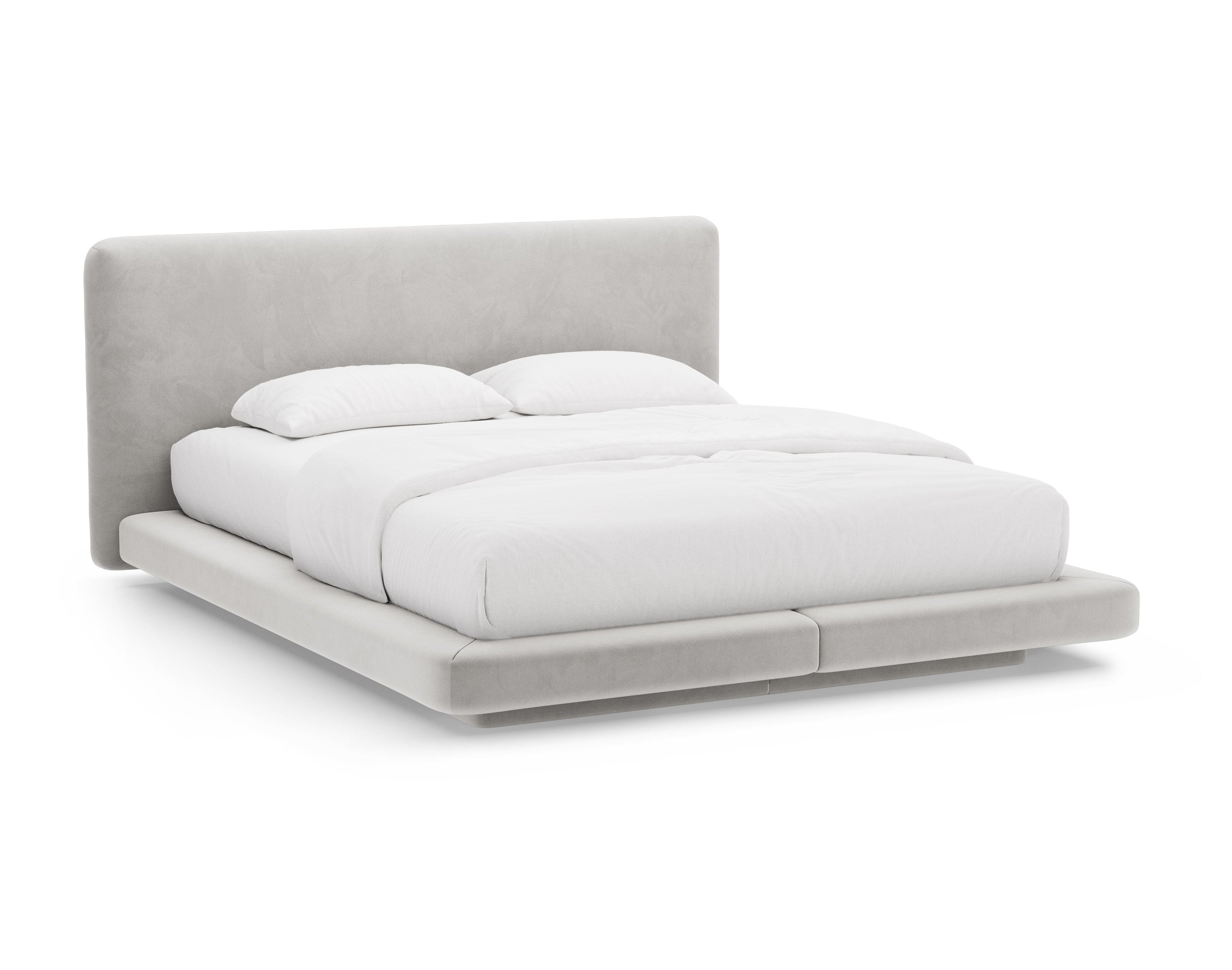 Samtbett LINEA hellgrau