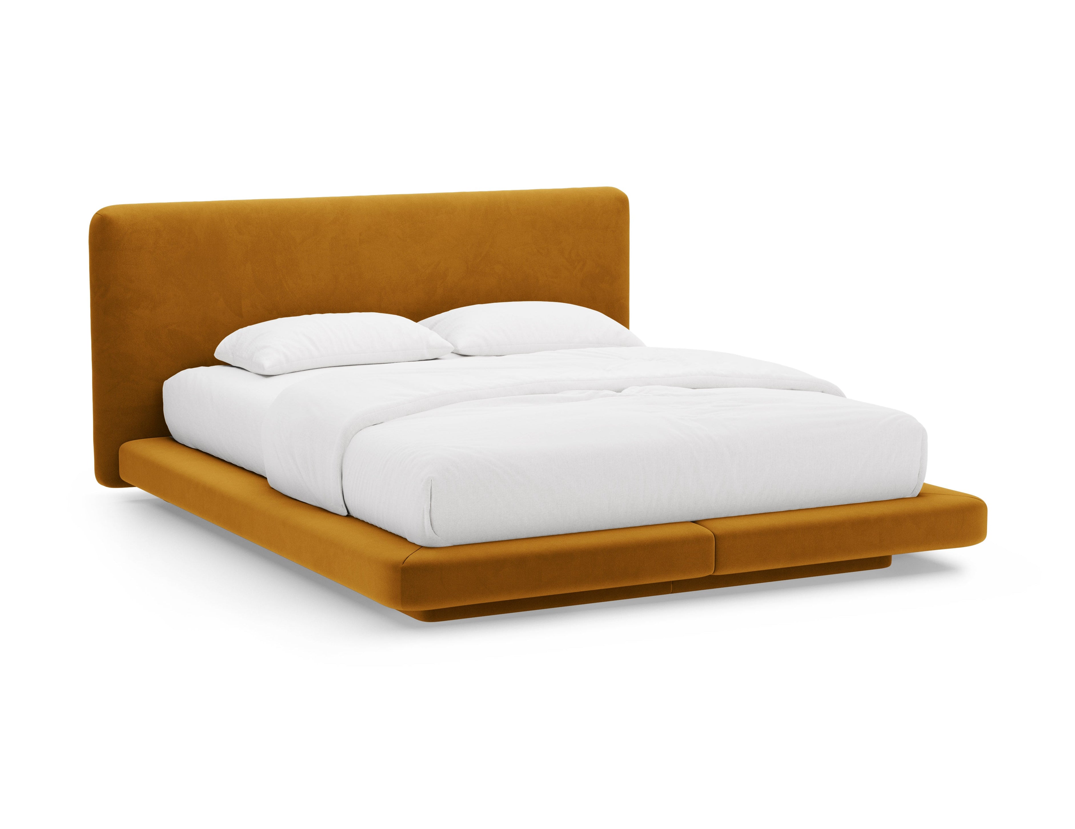Samtbett LINEA senfgelb