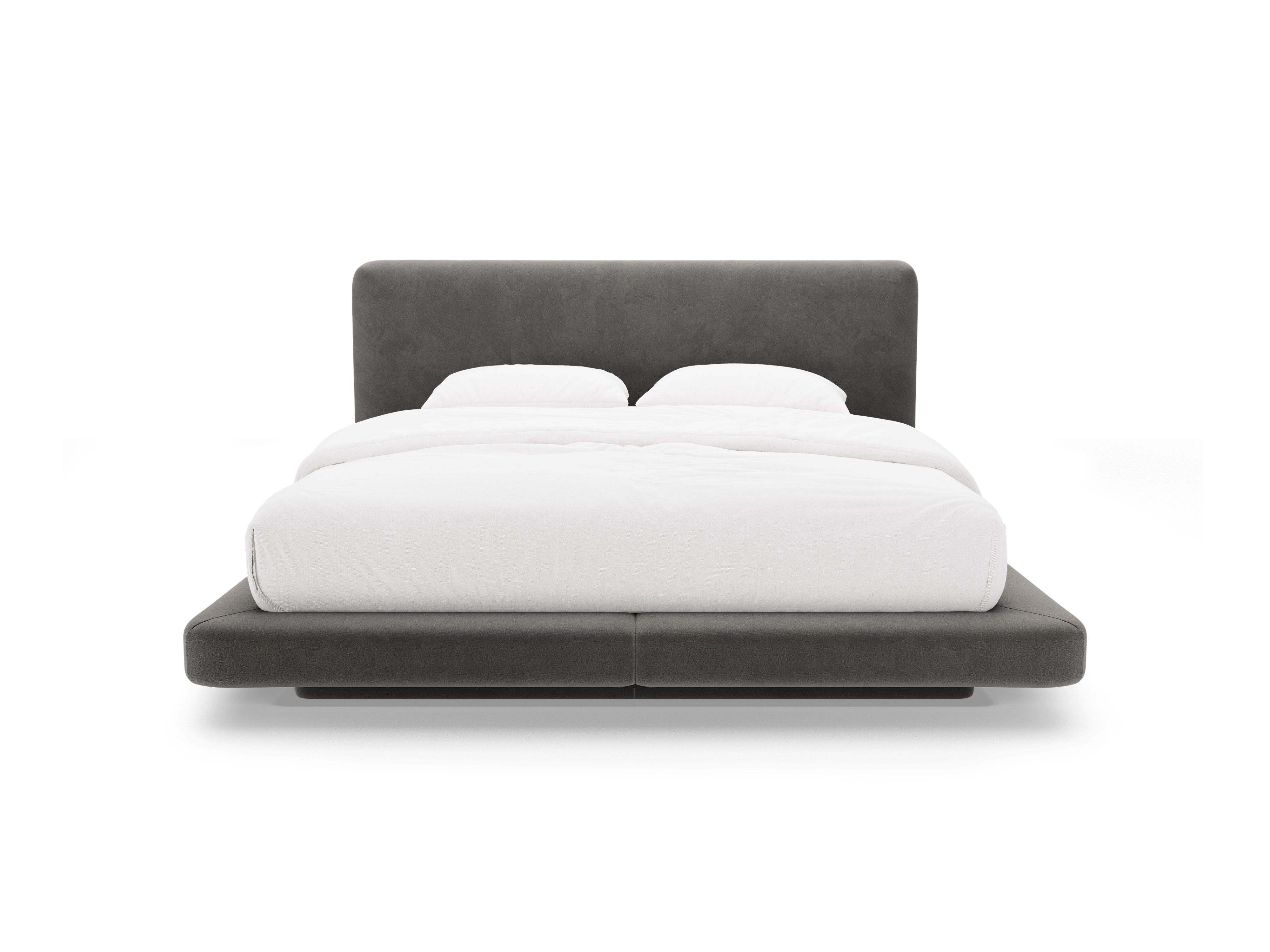 Samtbett LINEA dunkelgrau