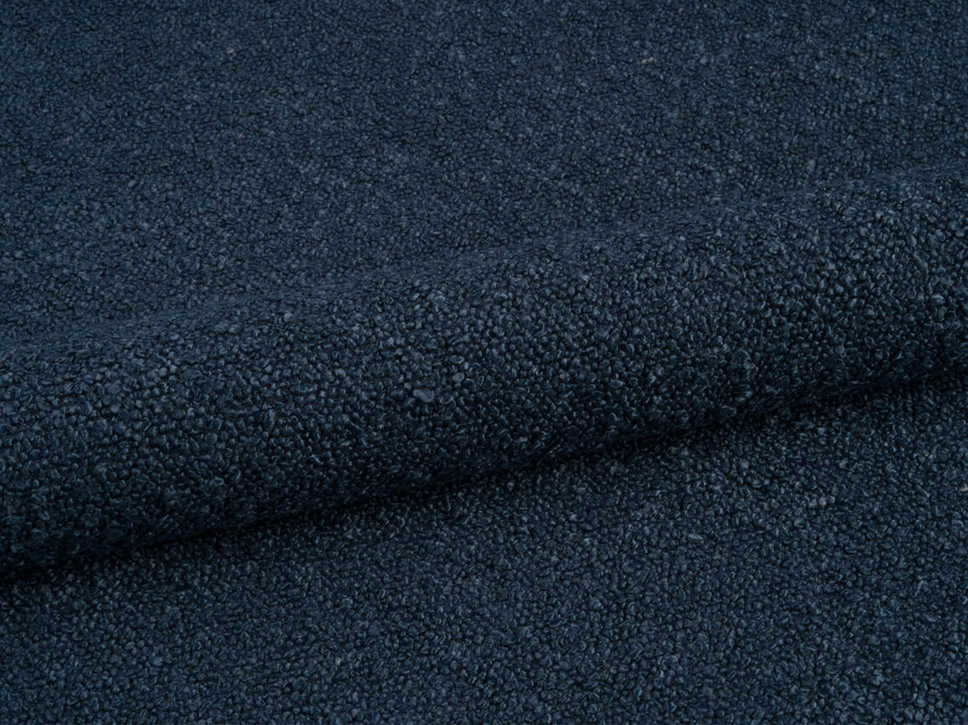 Bett AVELINE dunkelblau Boucle