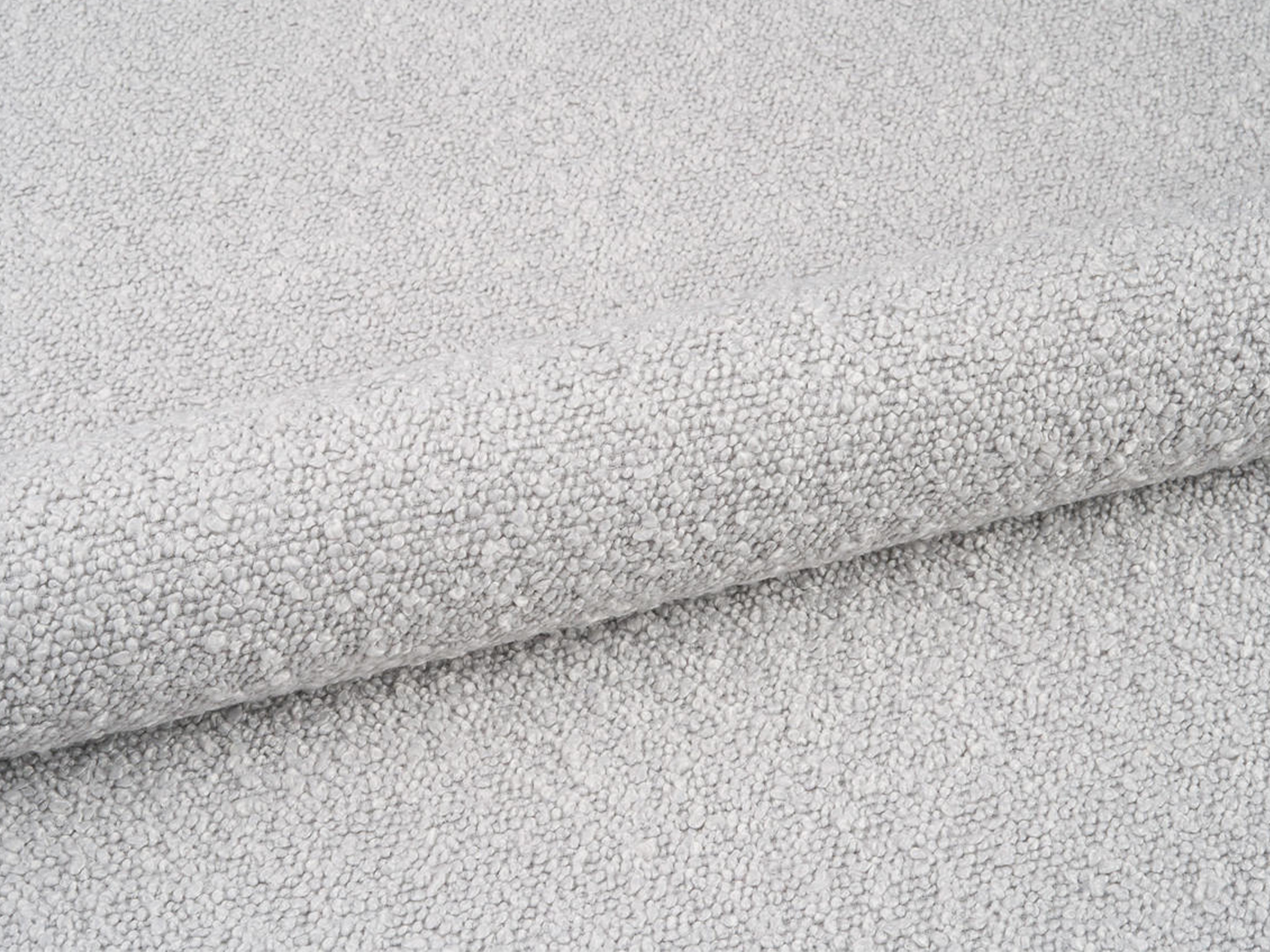 Bett AVELINE hellgrau Boucle