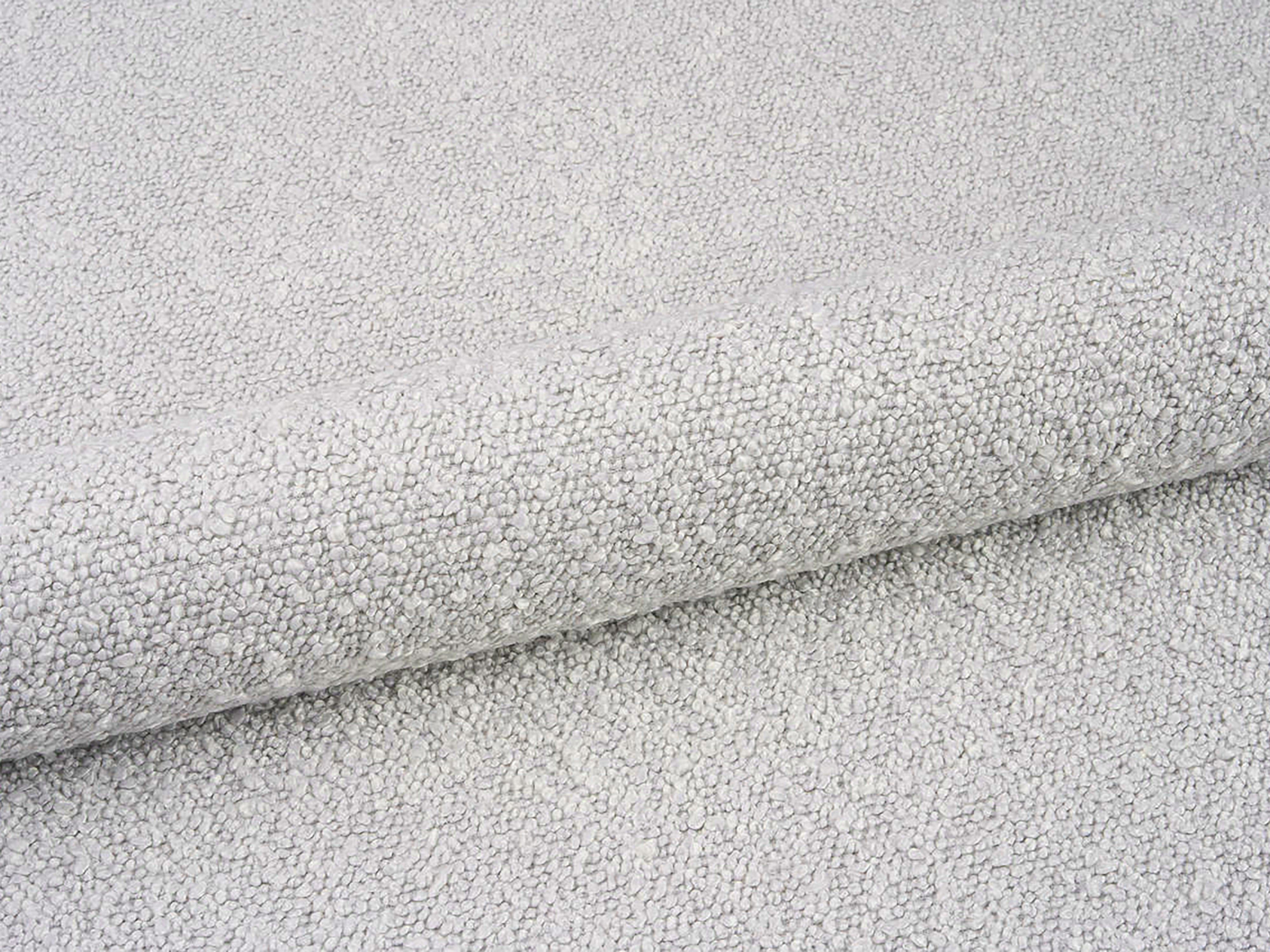 Bett OVALO hellgrau Boucle