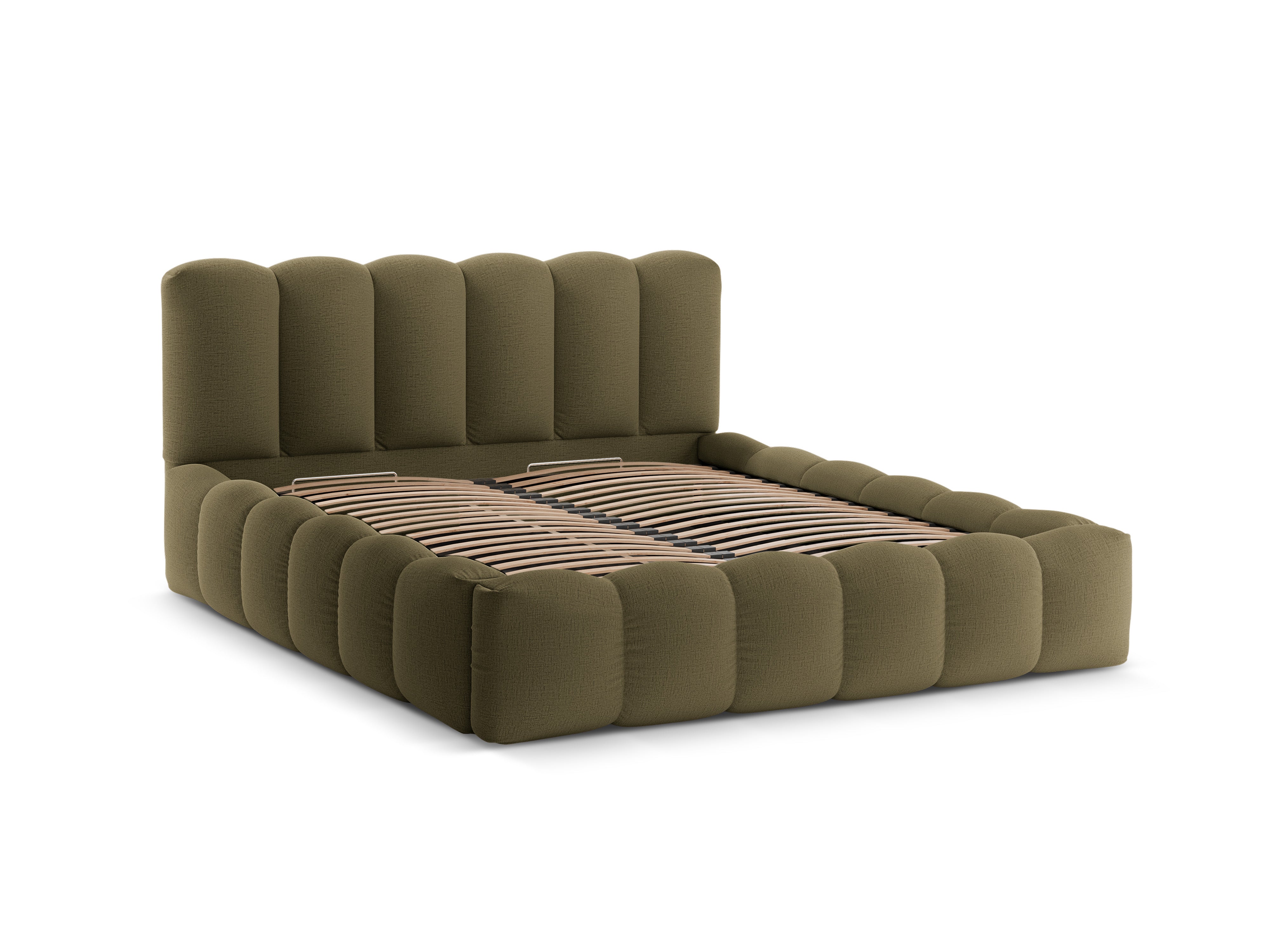 Bett mit Bettkasten LUPINE grün