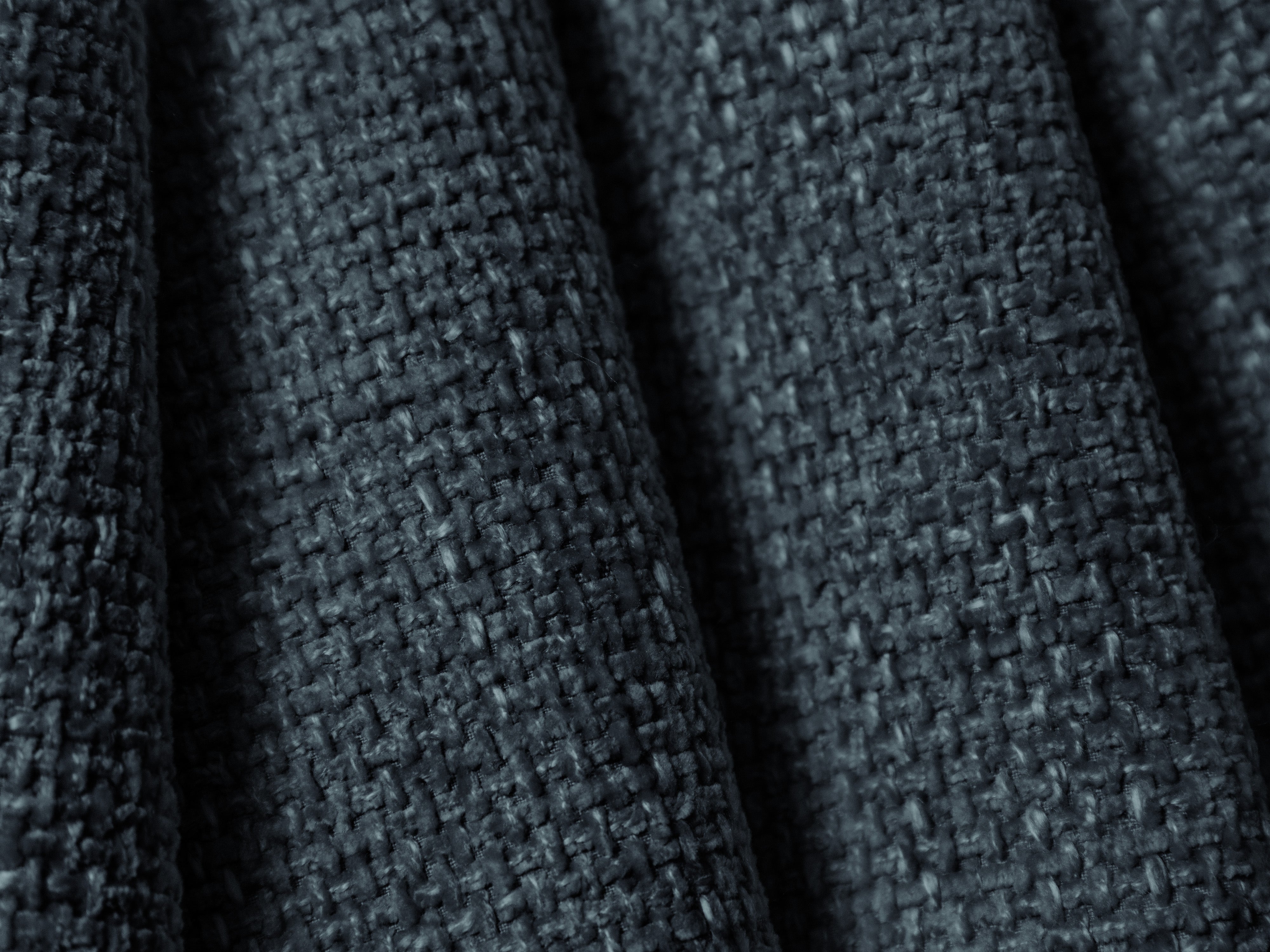 BELLIS Bett mit Bettkasten in samtigem, blauen Chenille