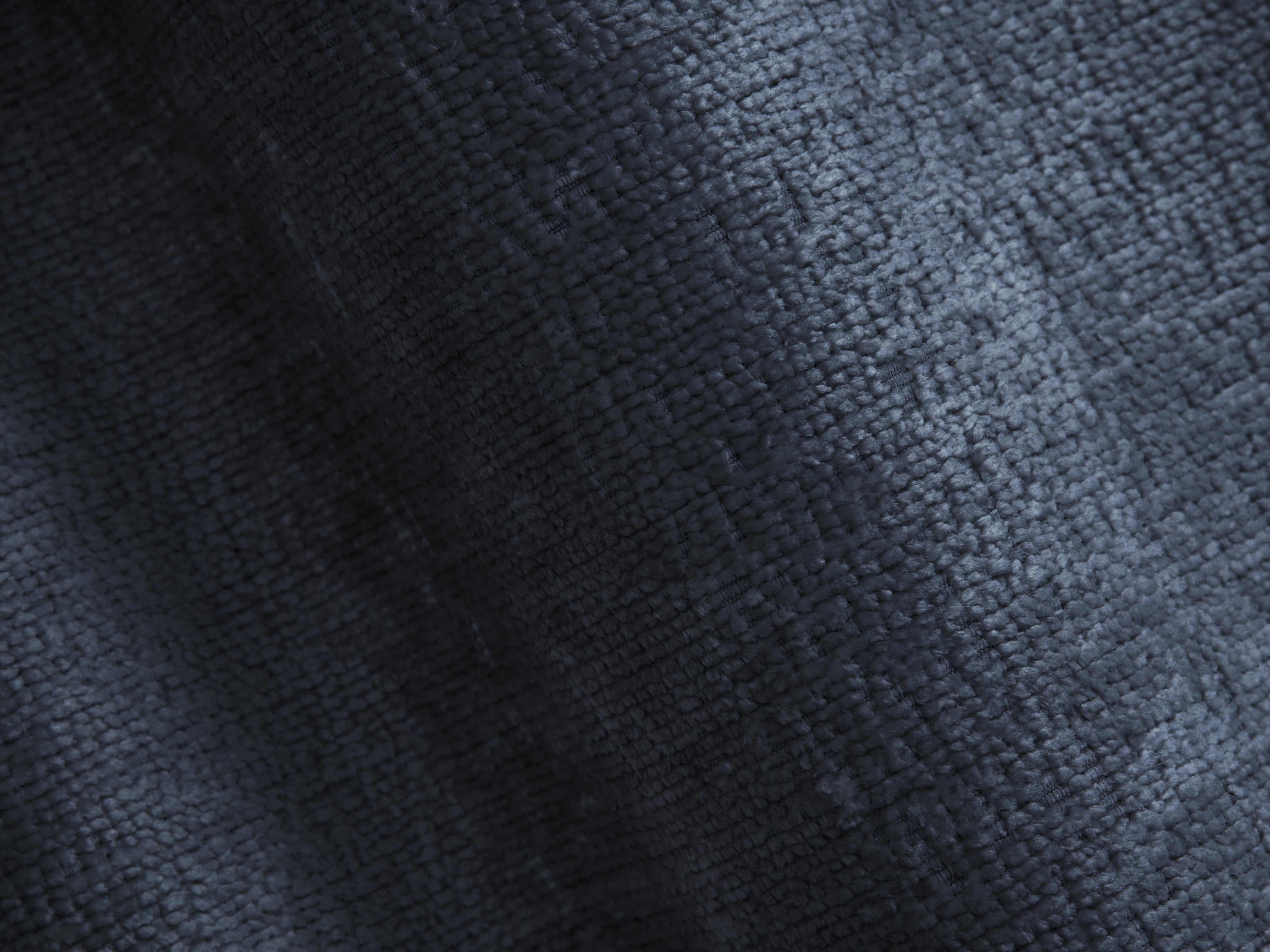 Bett mit Bettkasten LUPINE dunkelblauer Chenille