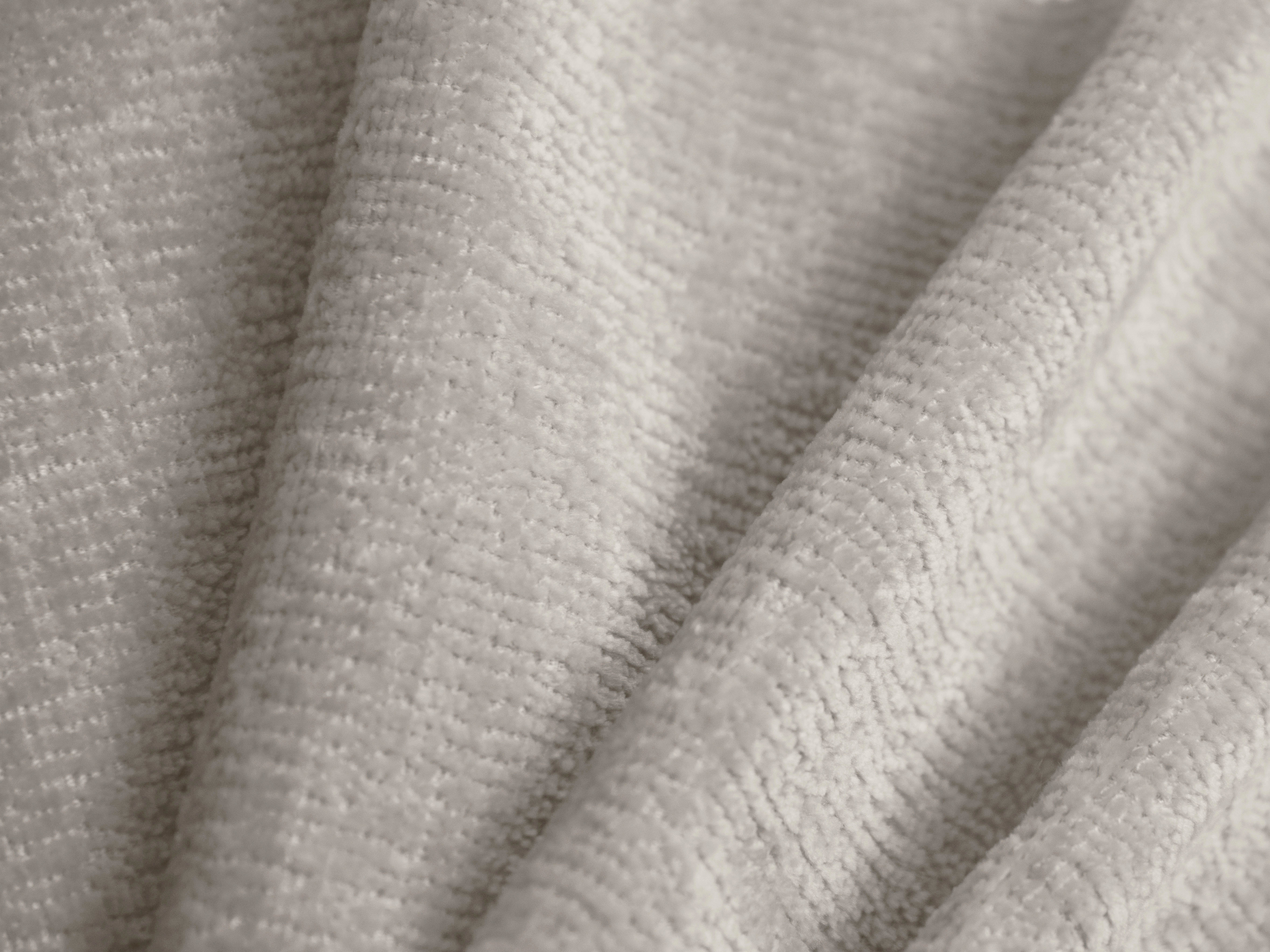 Bett OVALO hellbeige Chenille