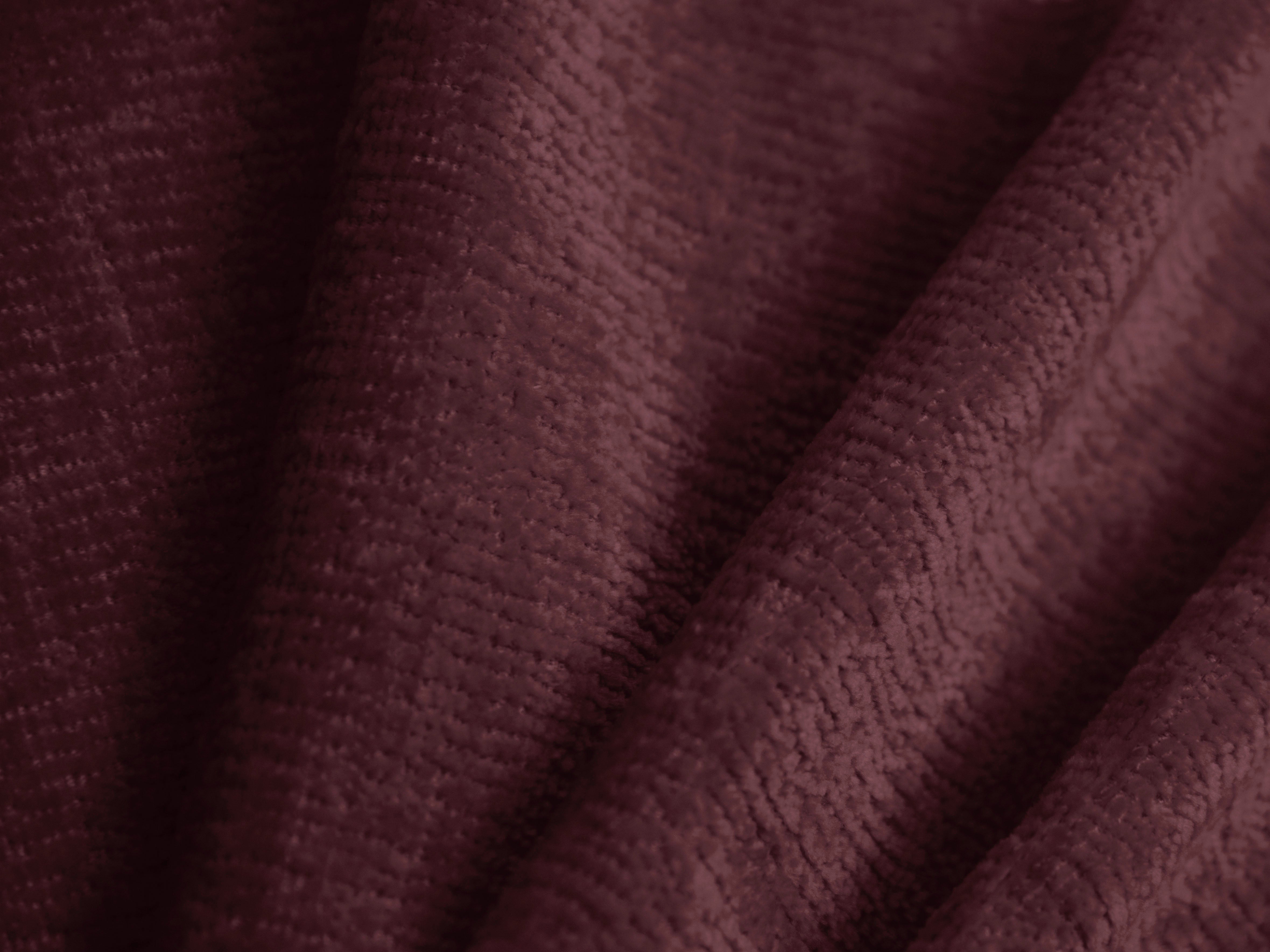 Bett OVALO kirschrot Chenille