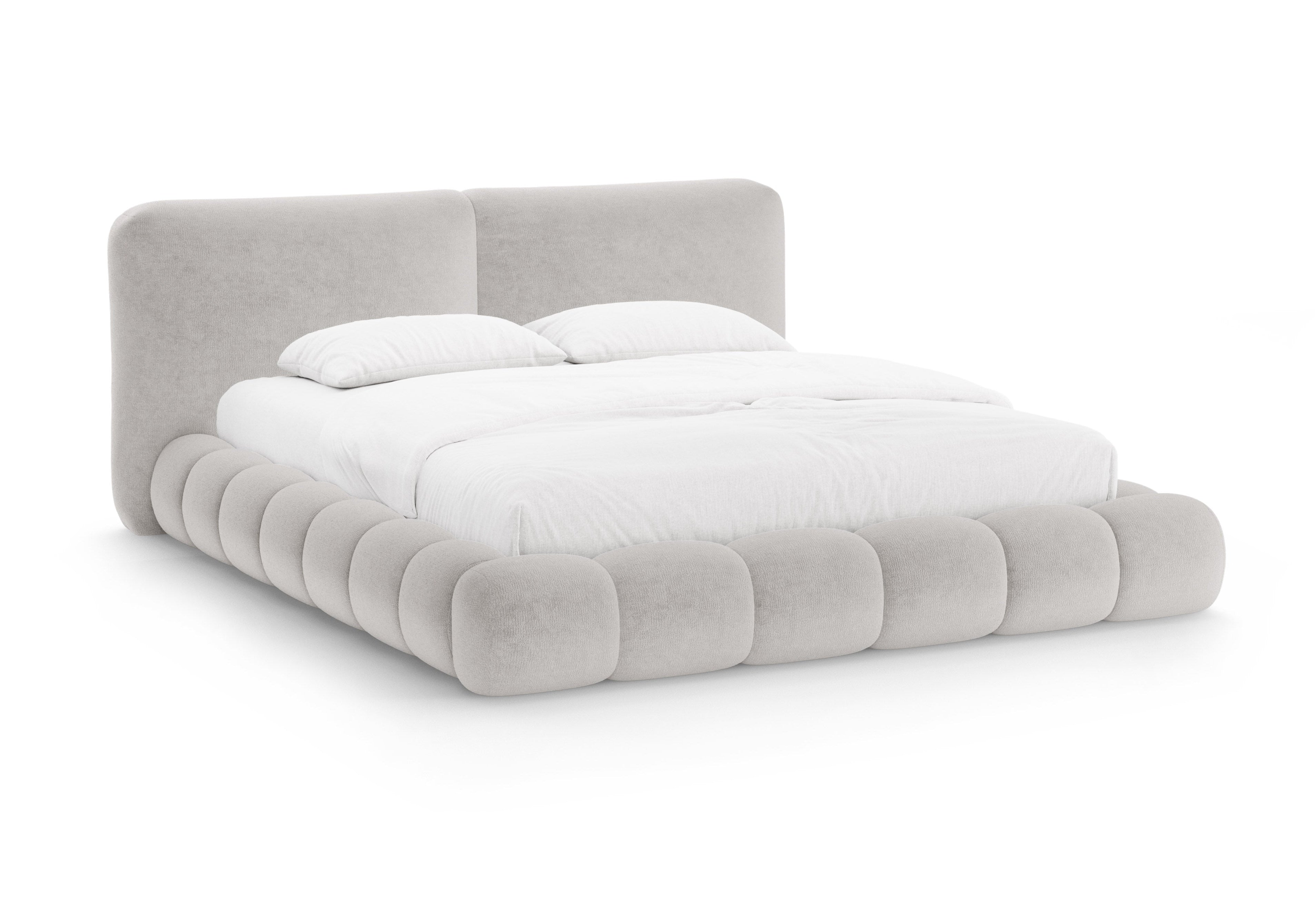SOLANGE Bed Beige Chenille