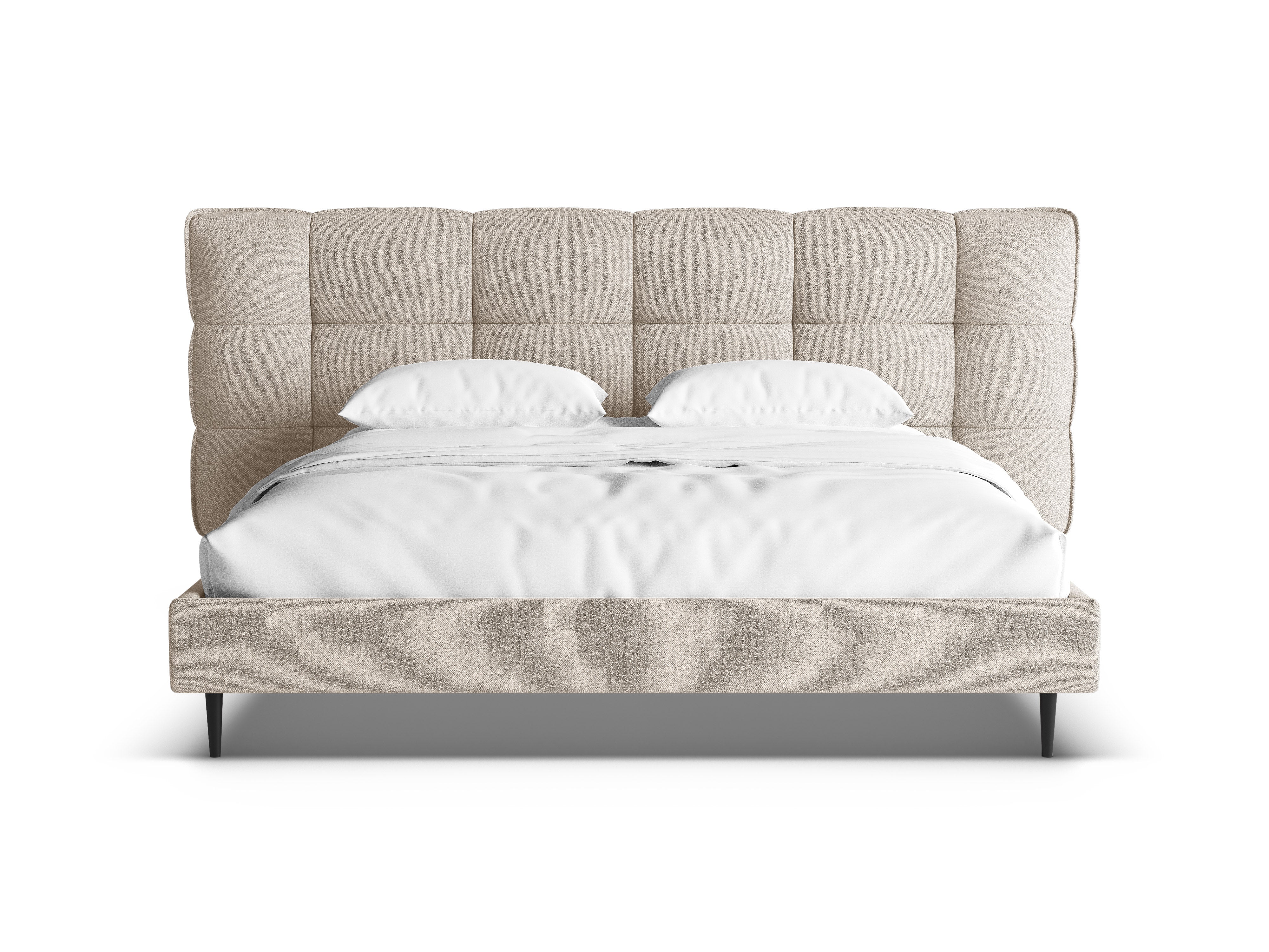 Bett ERIC dunkelbeige Boucle