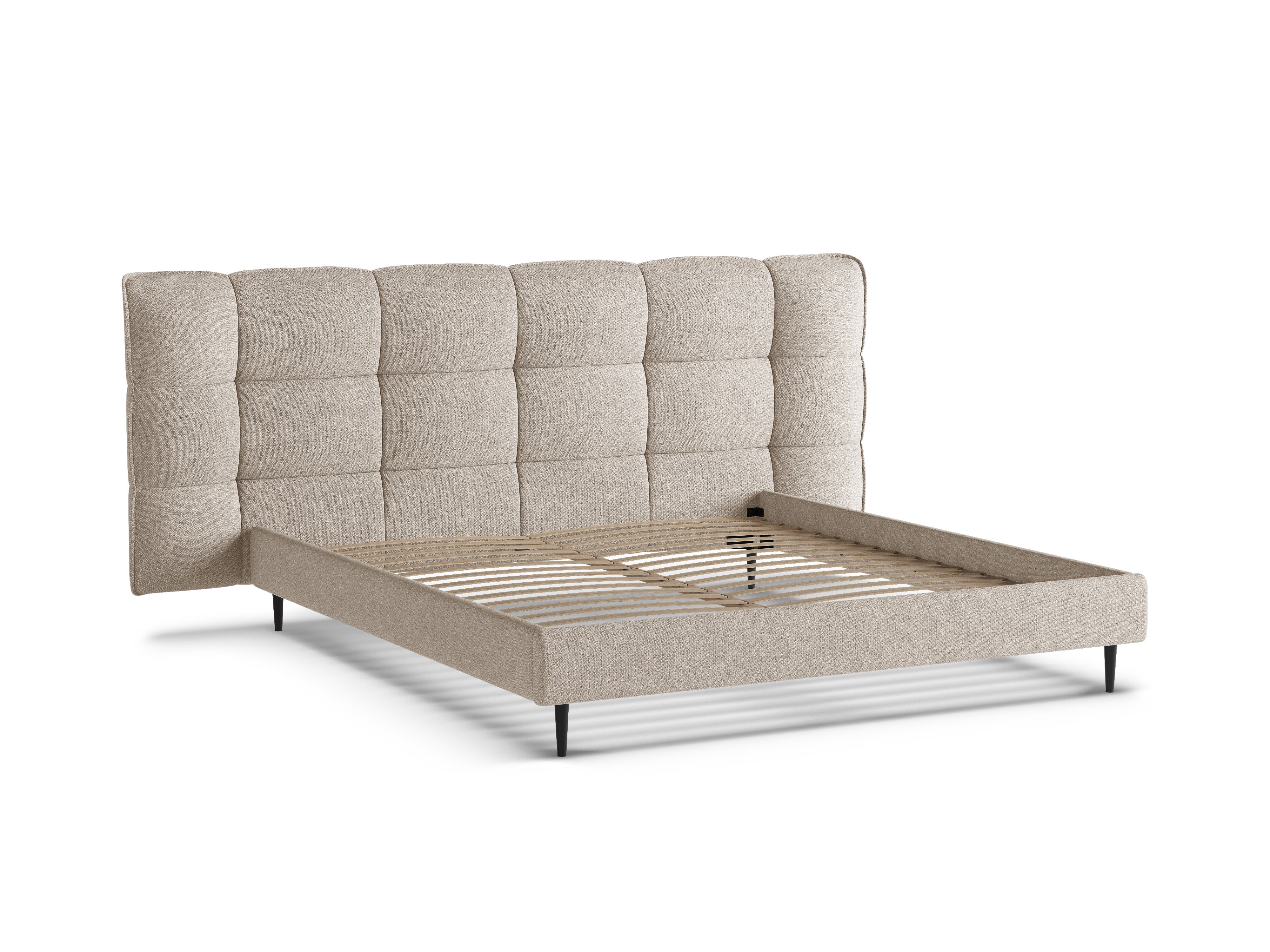Bett ERIC dunkelbeige Boucle