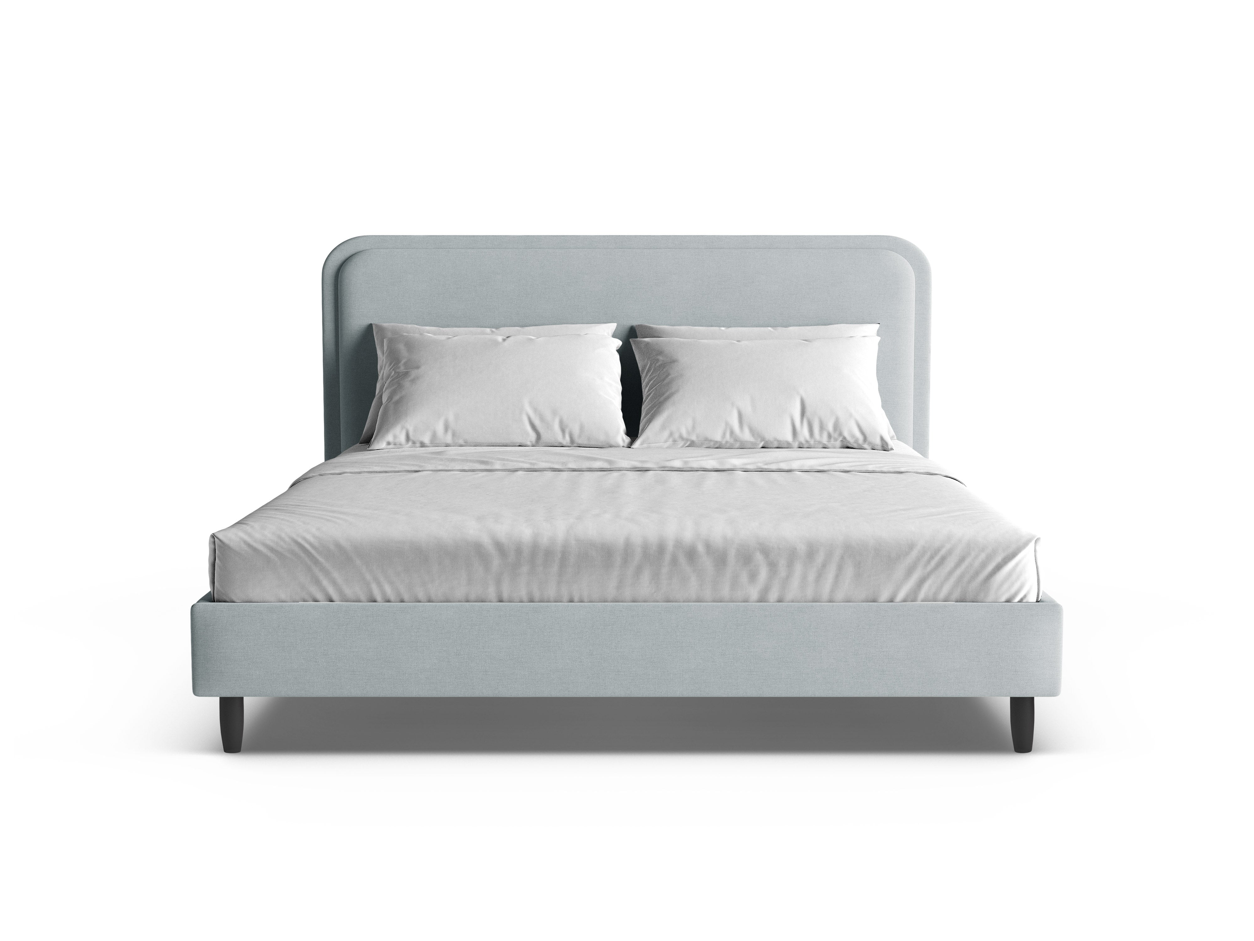 Bett AVELINE satinblau