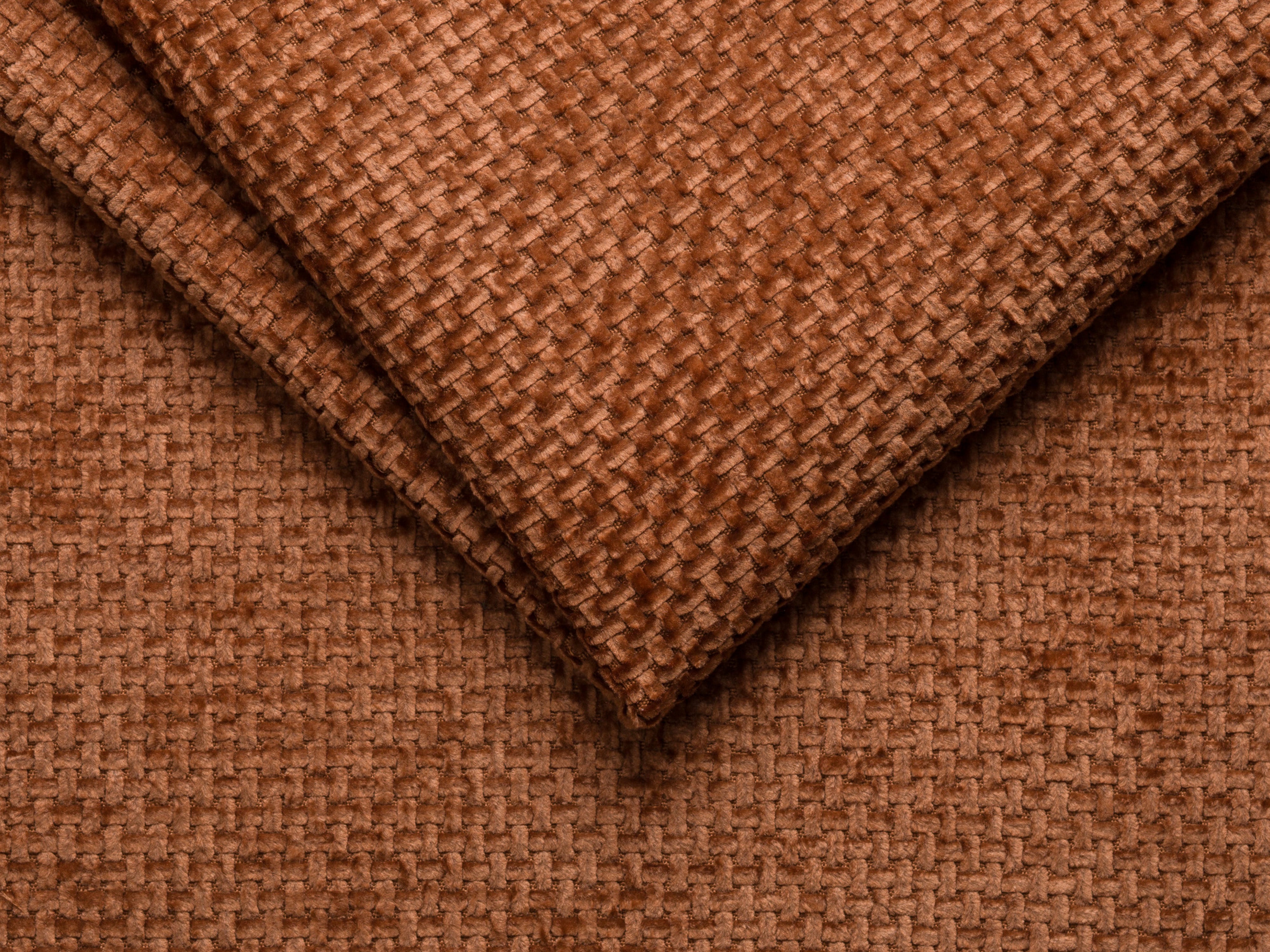 BELLIS Bett mit Bettkasten, ziegelroter Chenille