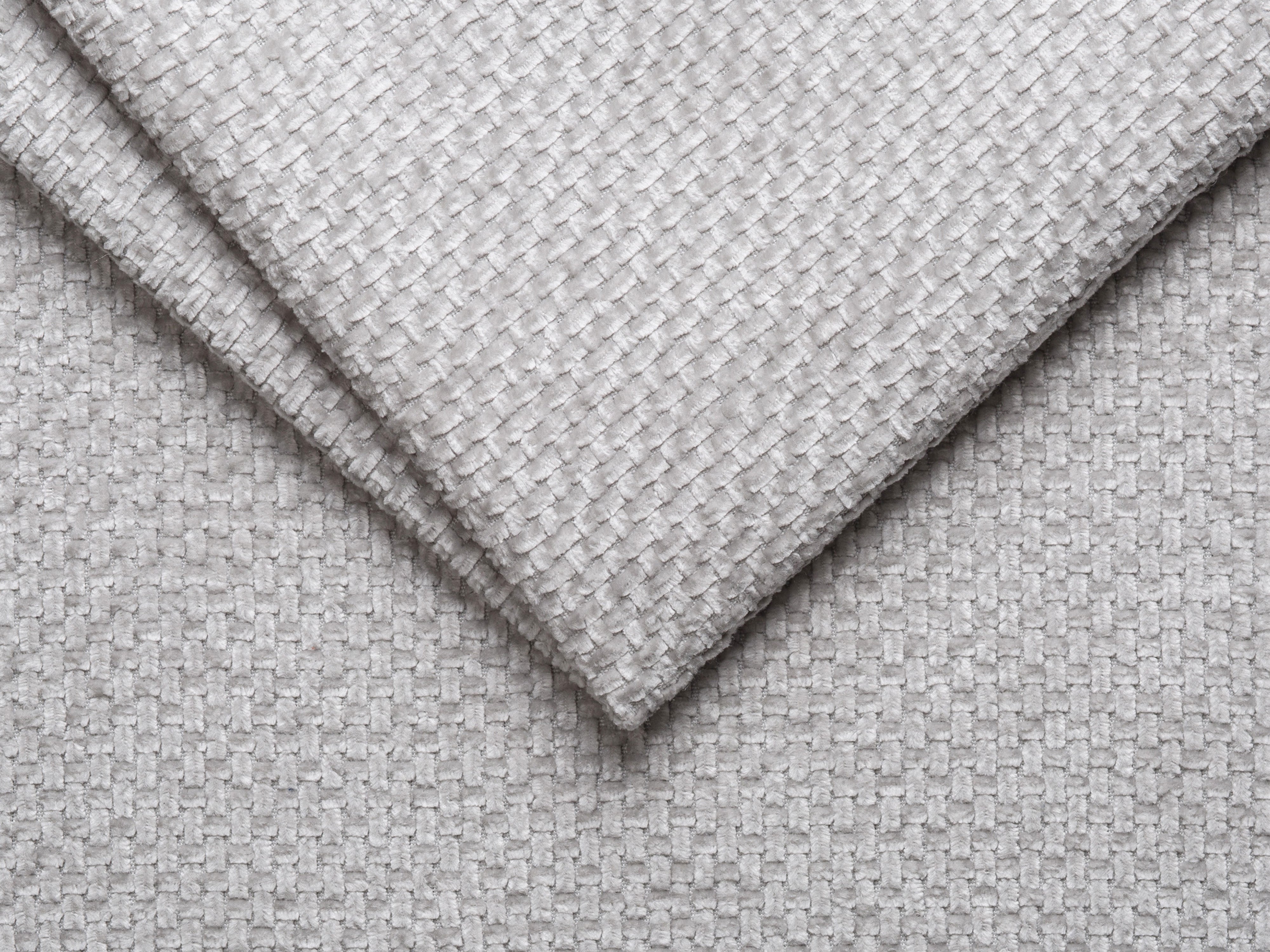 BELLIS Bett mit Bettkasten in silbernem Chenille