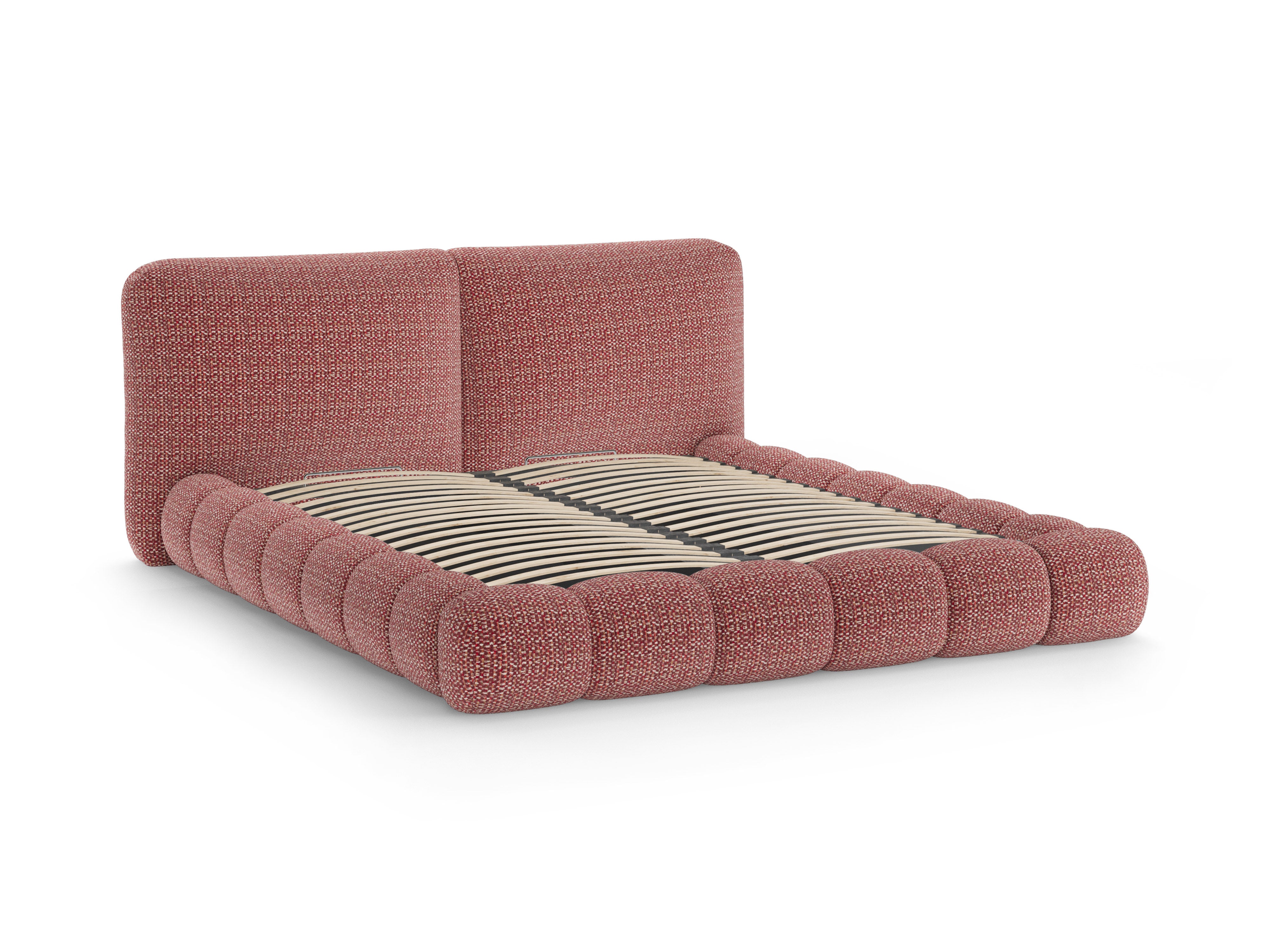 Bett SOLANGE roter Melange