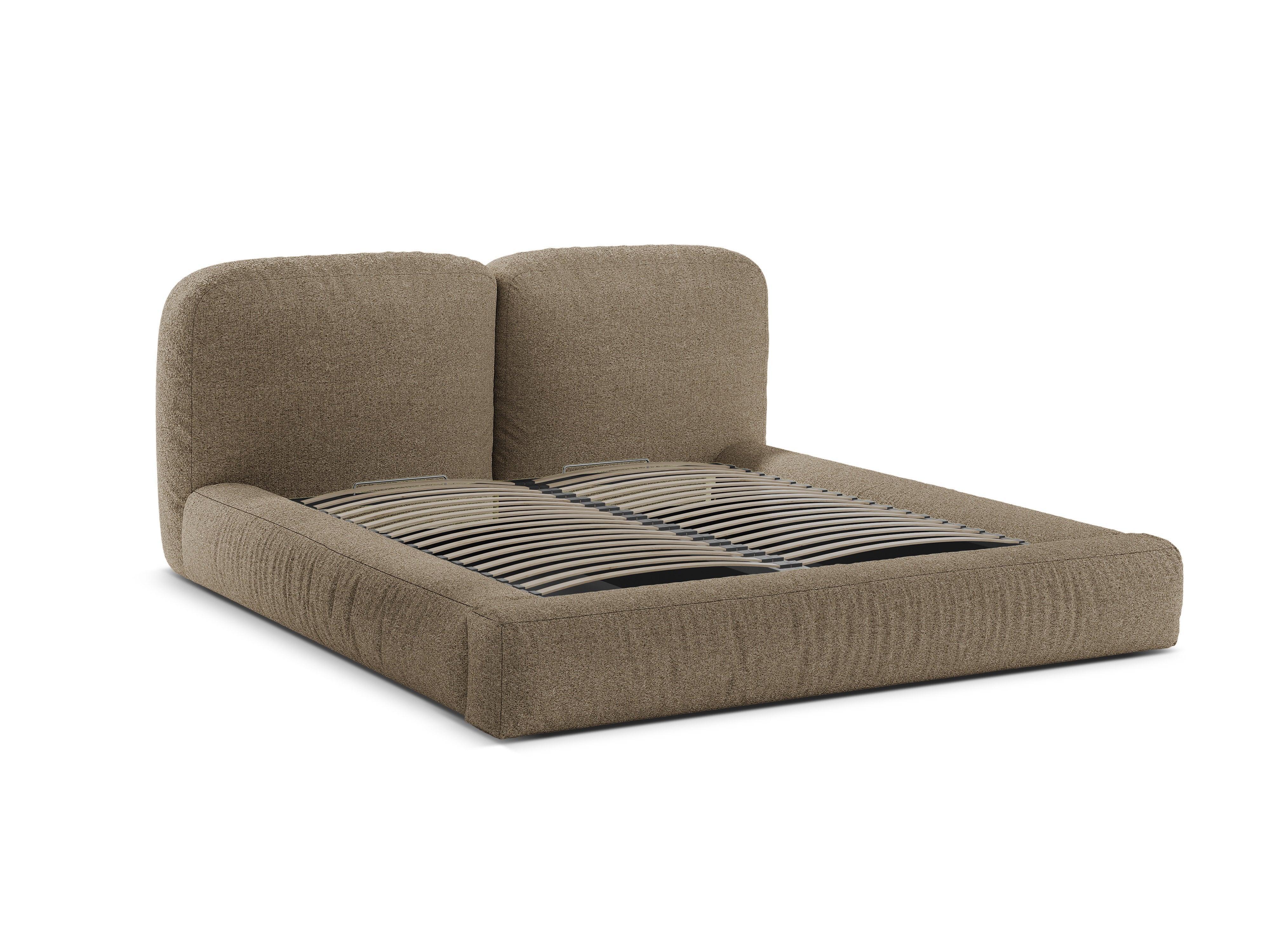 Bett MARTINA cappuccino Boucle