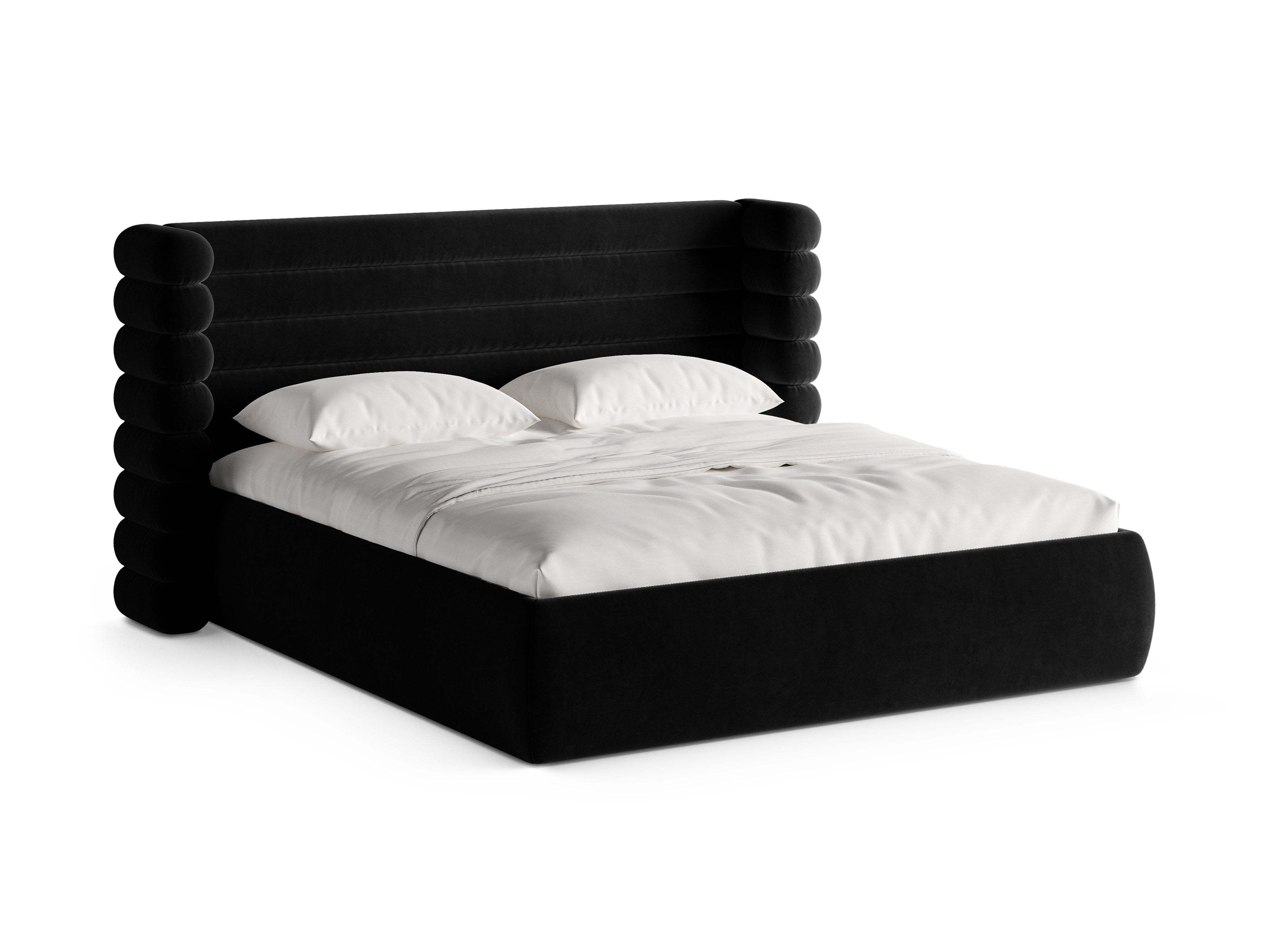 Samtbett MOUNT schwarz