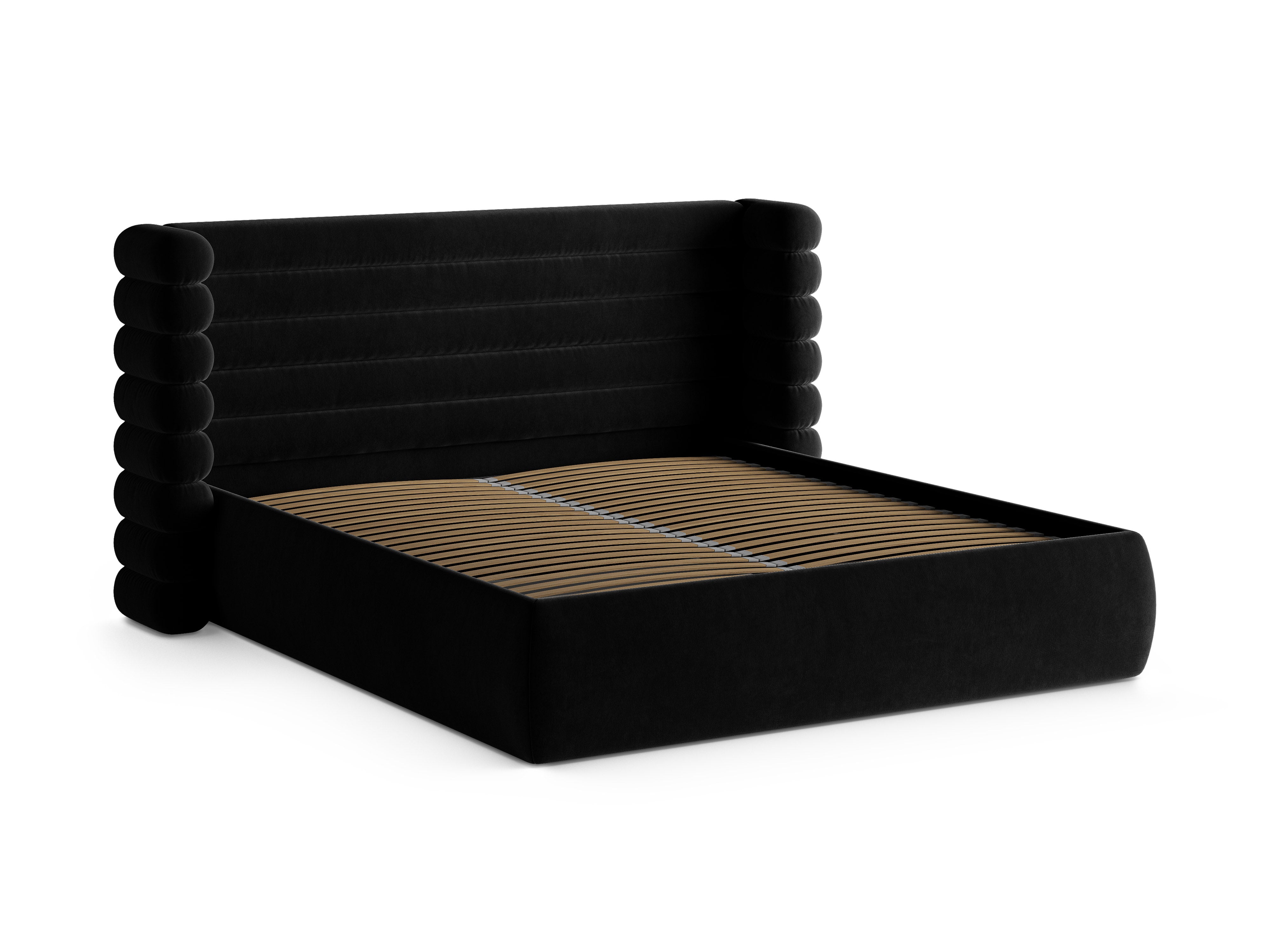 Samtbett MOUNT schwarz