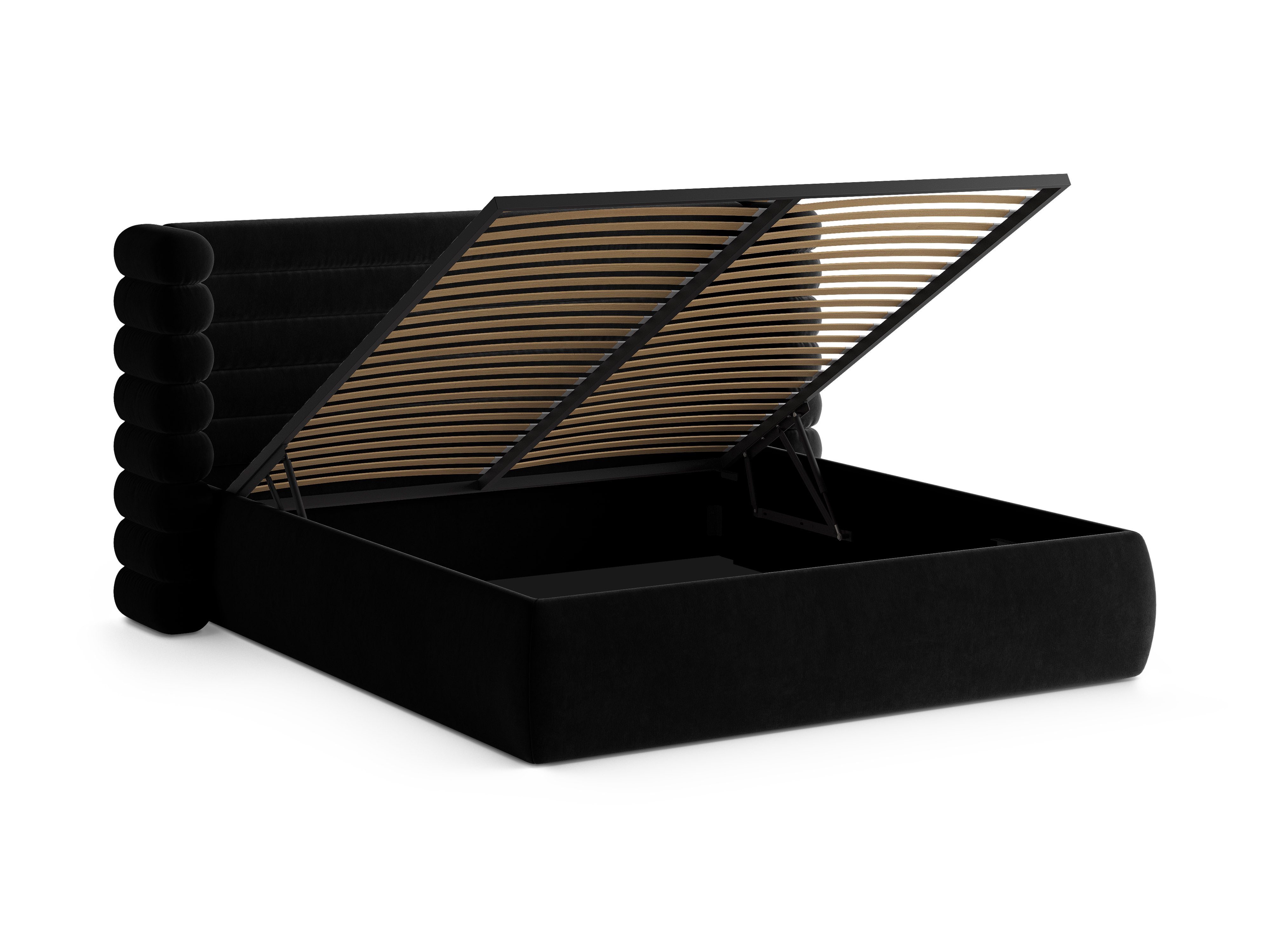 Samtbett MOUNT schwarz