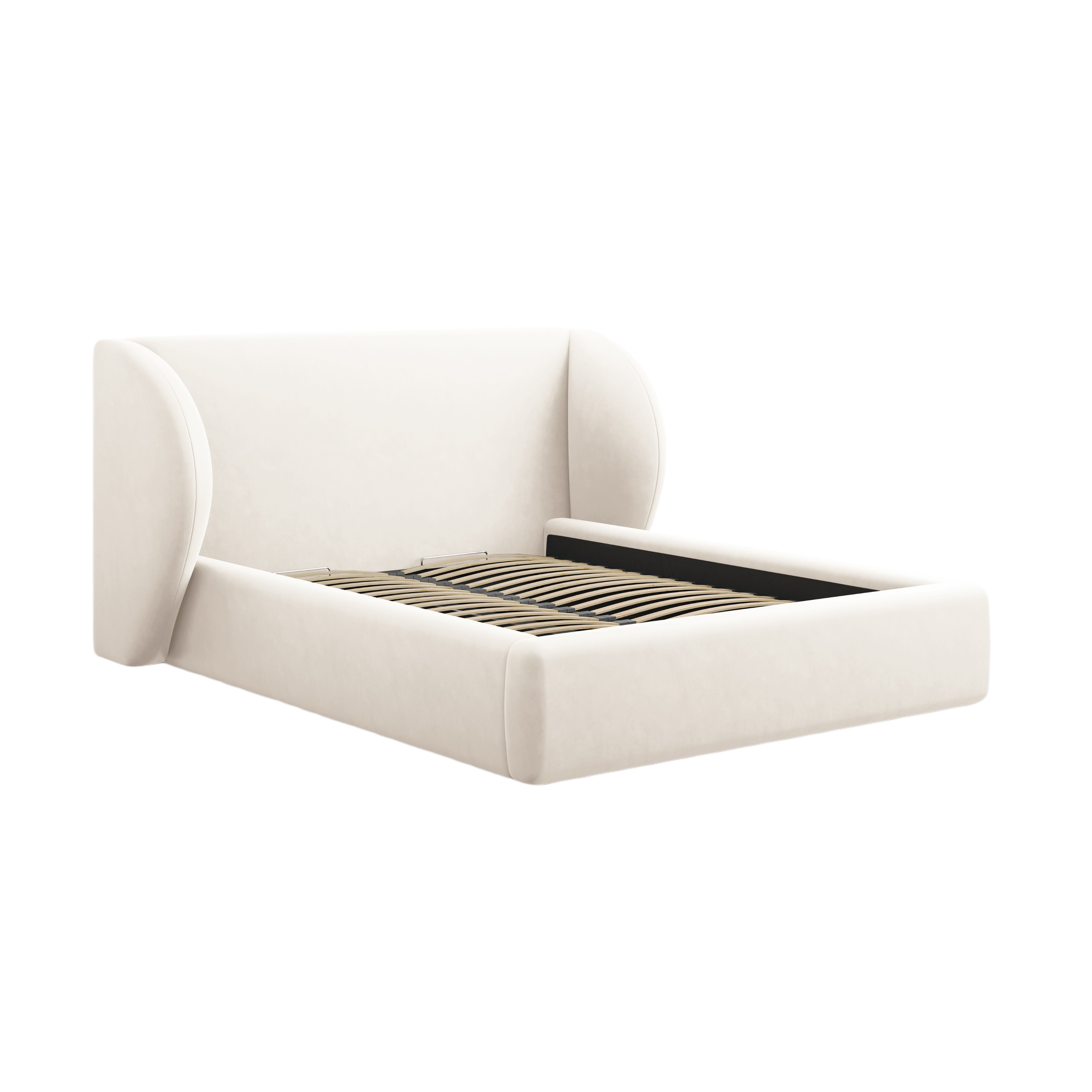 Samt Bett MILEY beige [Monika] [Julia spr]